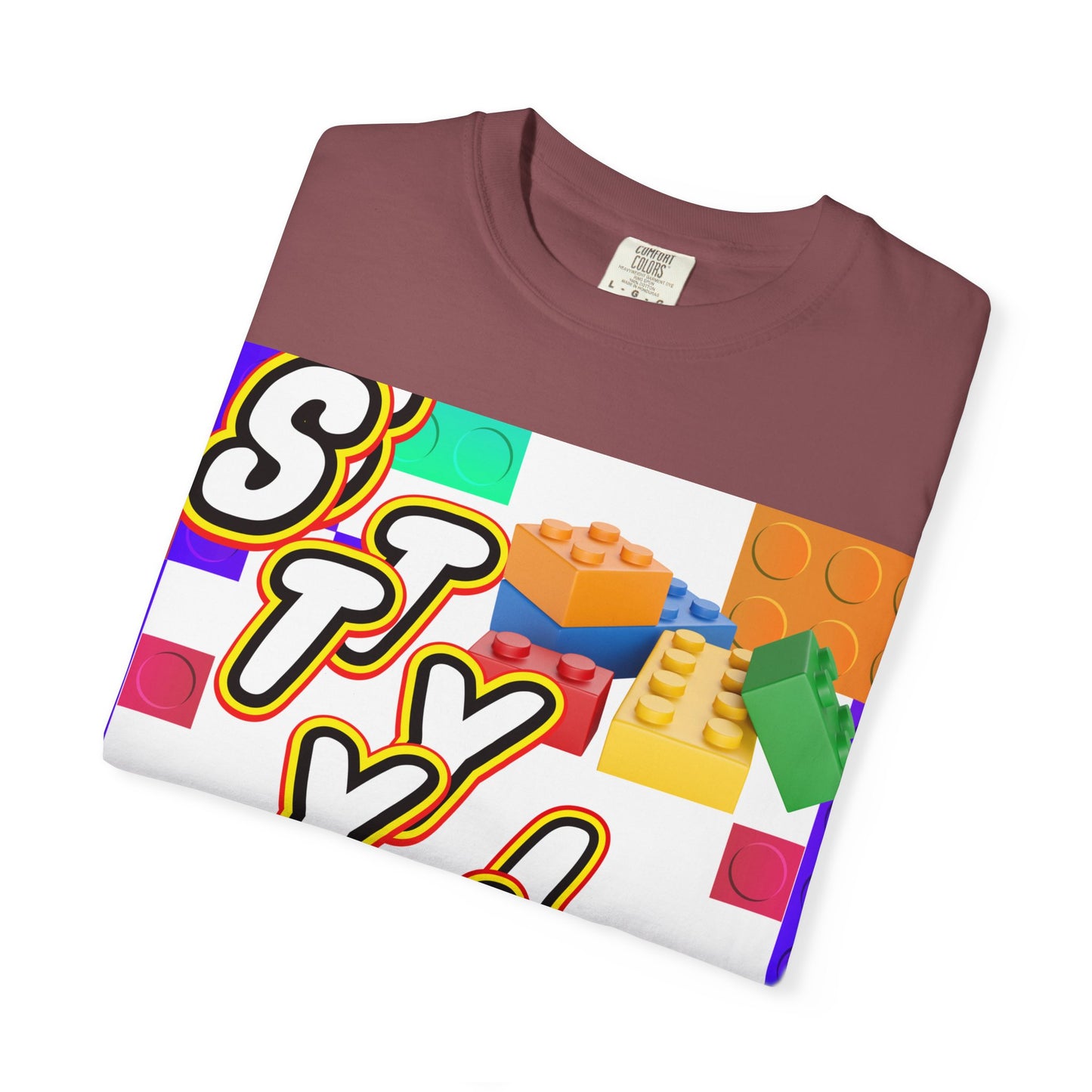 Colorful Youthful T-shirt with Playful STYLE Design, Casual Wear, Gift for Friends, Summer Outfits, Fun Fashion Tee