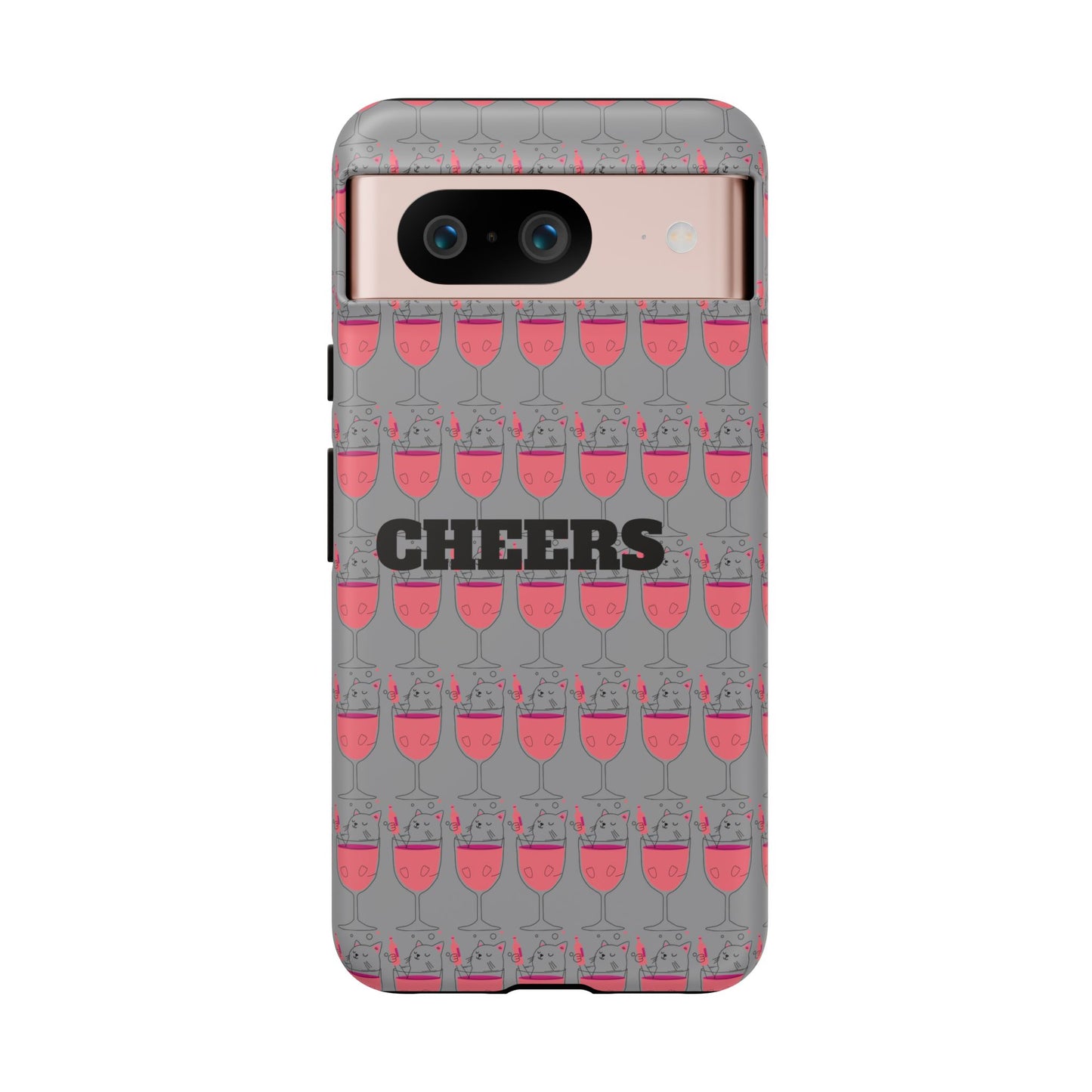 Cheers Phone Case, Fun Protective Case for Party Lovers, Gift for Birthdays, Anniversaries, Graduation, Custom Phone Cover