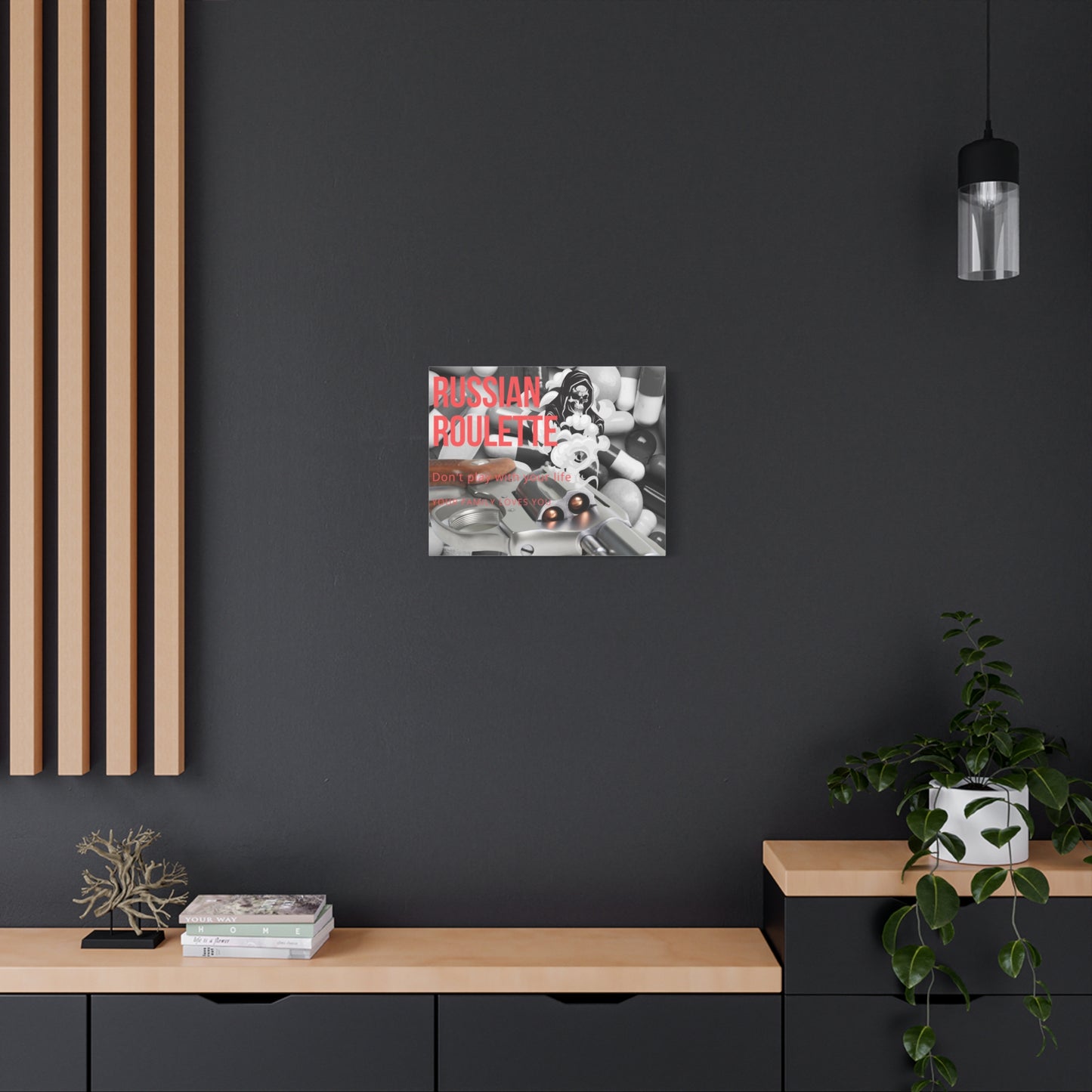 Bold Message Canvas Art, Wall Decor for Awareness, Mental Health Awareness, Home Office Decor, Unique Gift Idea