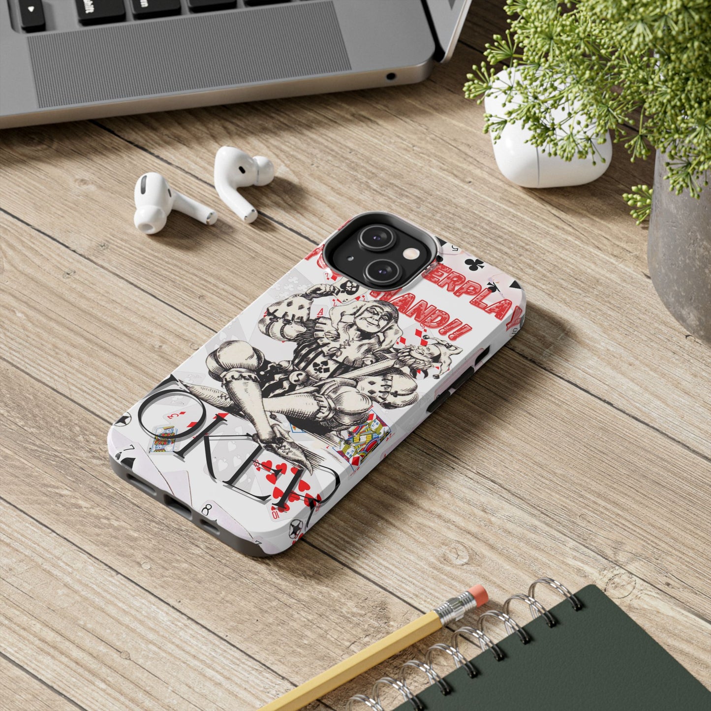 Bold Joker Phone Case - Unique Tough Cover for Gamers, Stylish Protection, Gift for Card Players, Fun Design for Phone Lovers