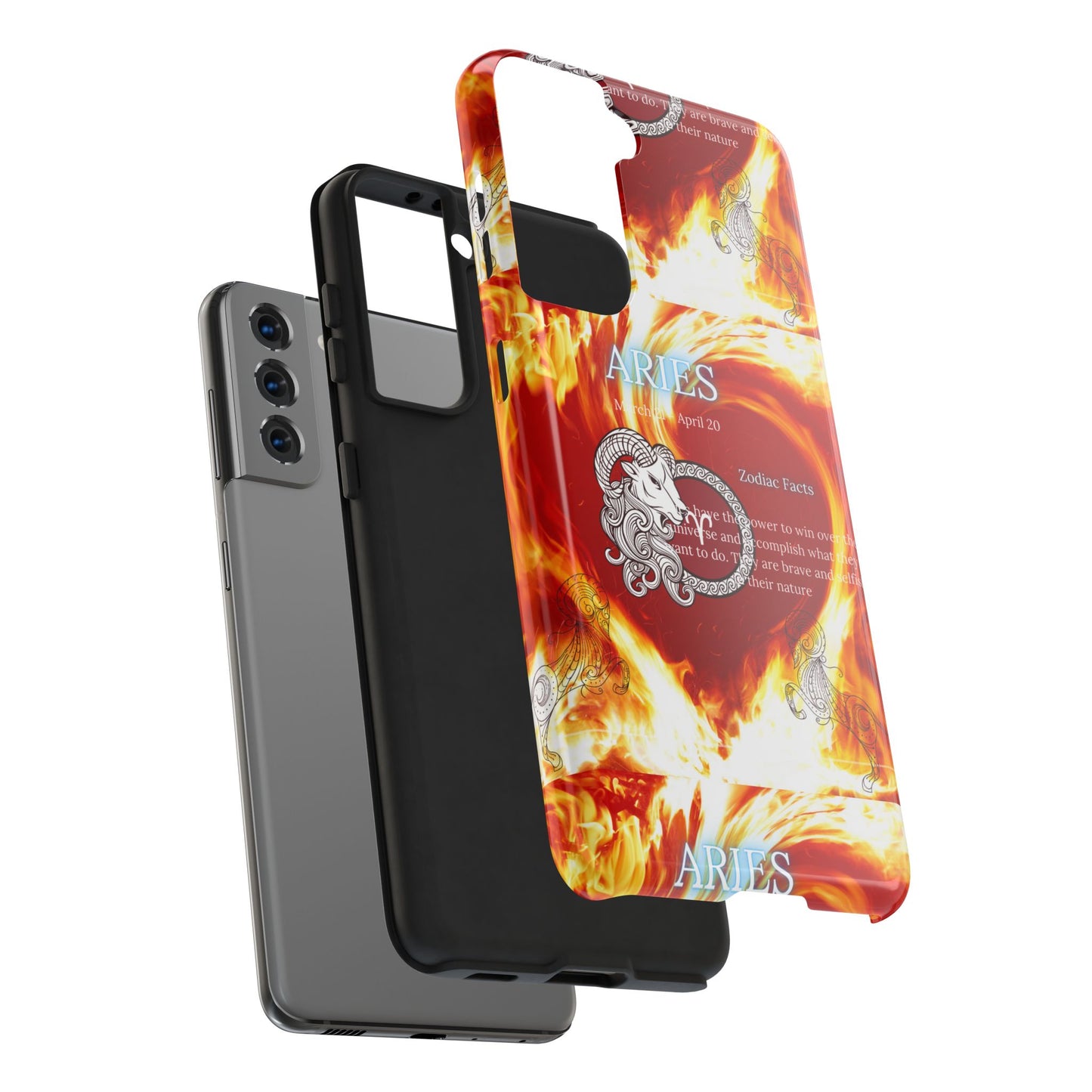 Aries Zodiac Phone Cases, Astrology, Bold Design, Gift for Her, Unique, Durable Cellphone Cover