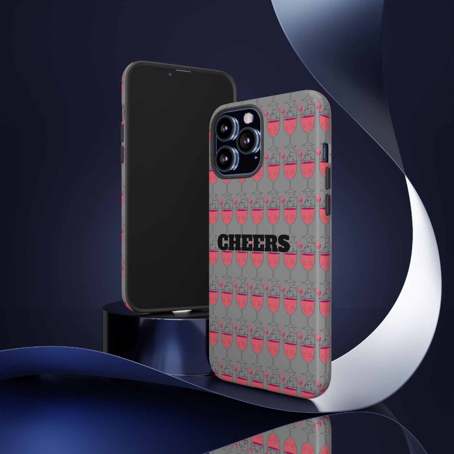 Cheers Phone Case, Fun Protective Case for Party Lovers, Gift for Birthdays, Anniversaries, Graduation, Custom Phone Cover