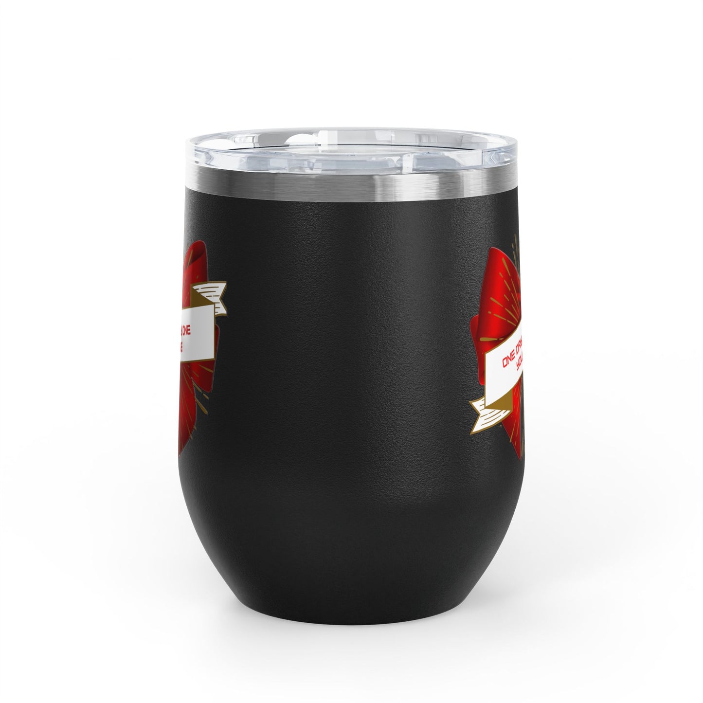 Stylish Wine Tumbler, 12oz - Perfect Gift for Wine Lovers, Celebrations, Birthday, Parties, Stylish Drinkware, One Day or Day One