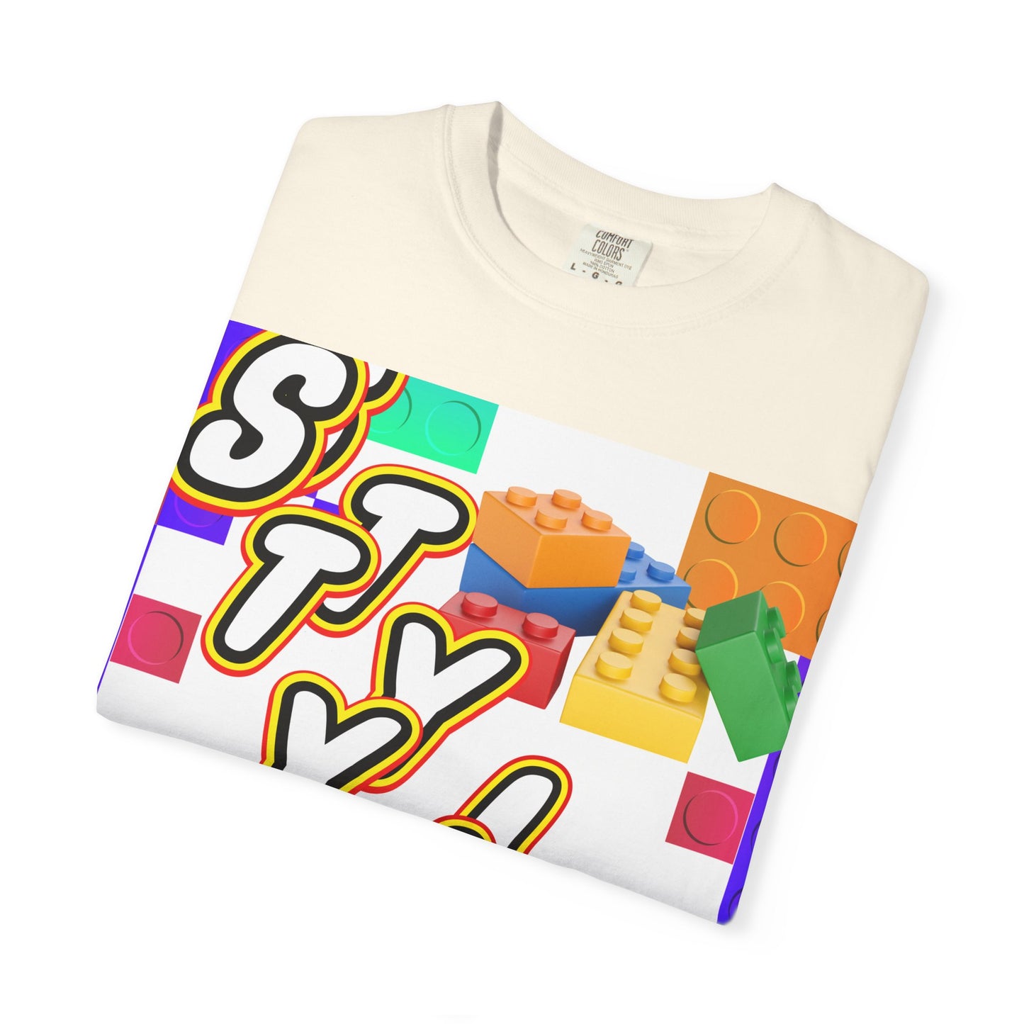 Colorful Youthful T-shirt with Playful STYLE Design, Casual Wear, Gift for Friends, Summer Outfits, Fun Fashion Tee