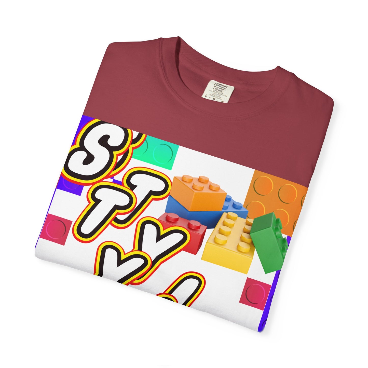 Colorful Youthful T-shirt with Playful STYLE Design, Casual Wear, Gift for Friends, Summer Outfits, Fun Fashion Tee
