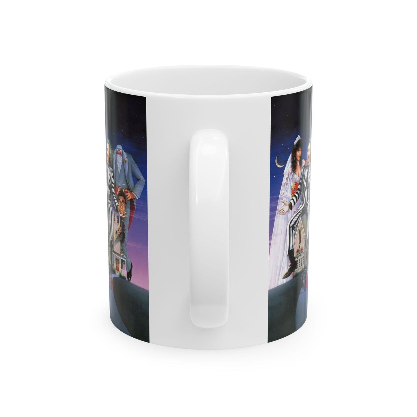 Beetlejuice-Themed Ceramic Mug, Halloween Coffee Cup, Gift for Movie Lovers, Fun Drinkware for Parties, 11oz or 15oz