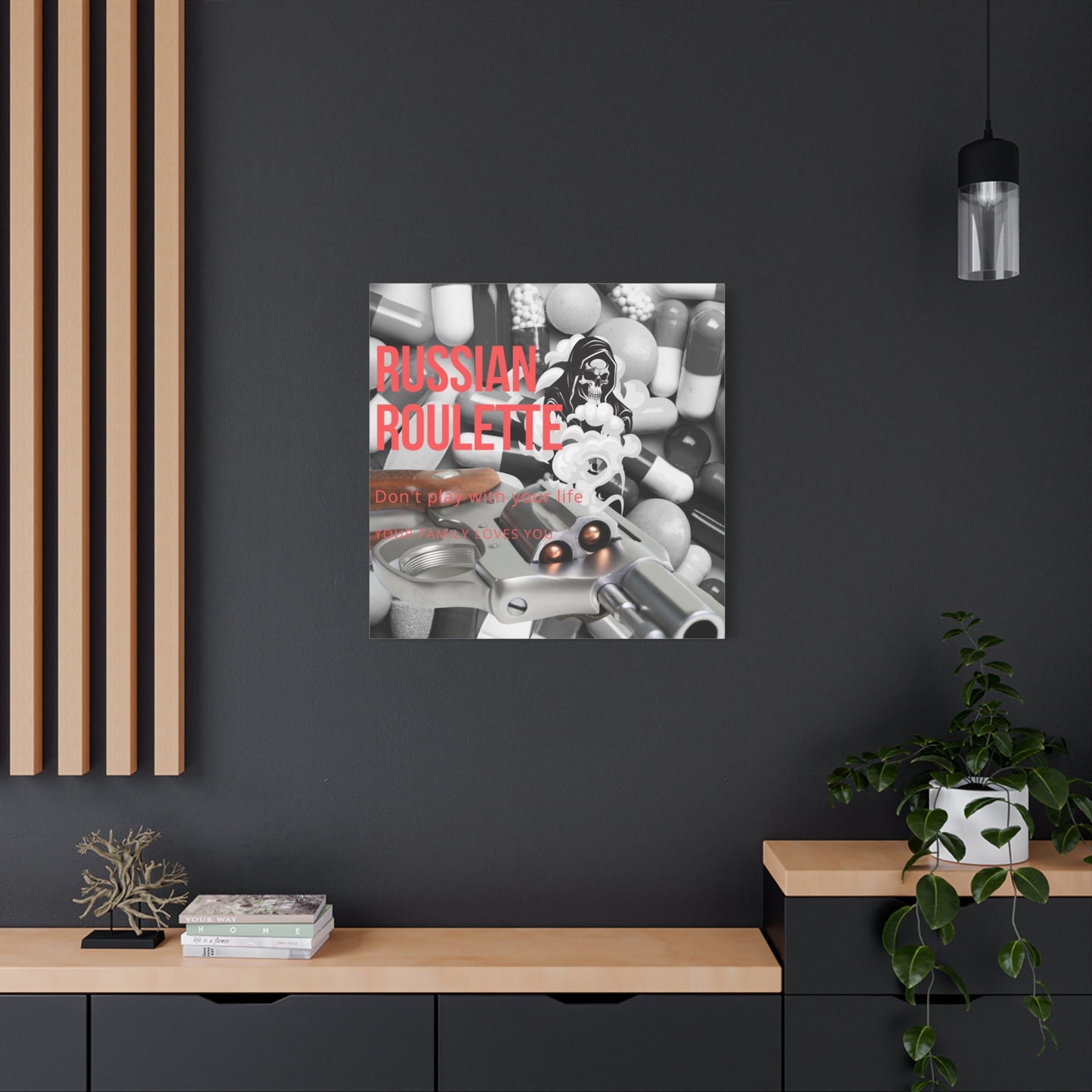 Bold Message Canvas Art, Wall Decor for Awareness, Mental Health Awareness, Home Office Decor, Unique Gift Idea