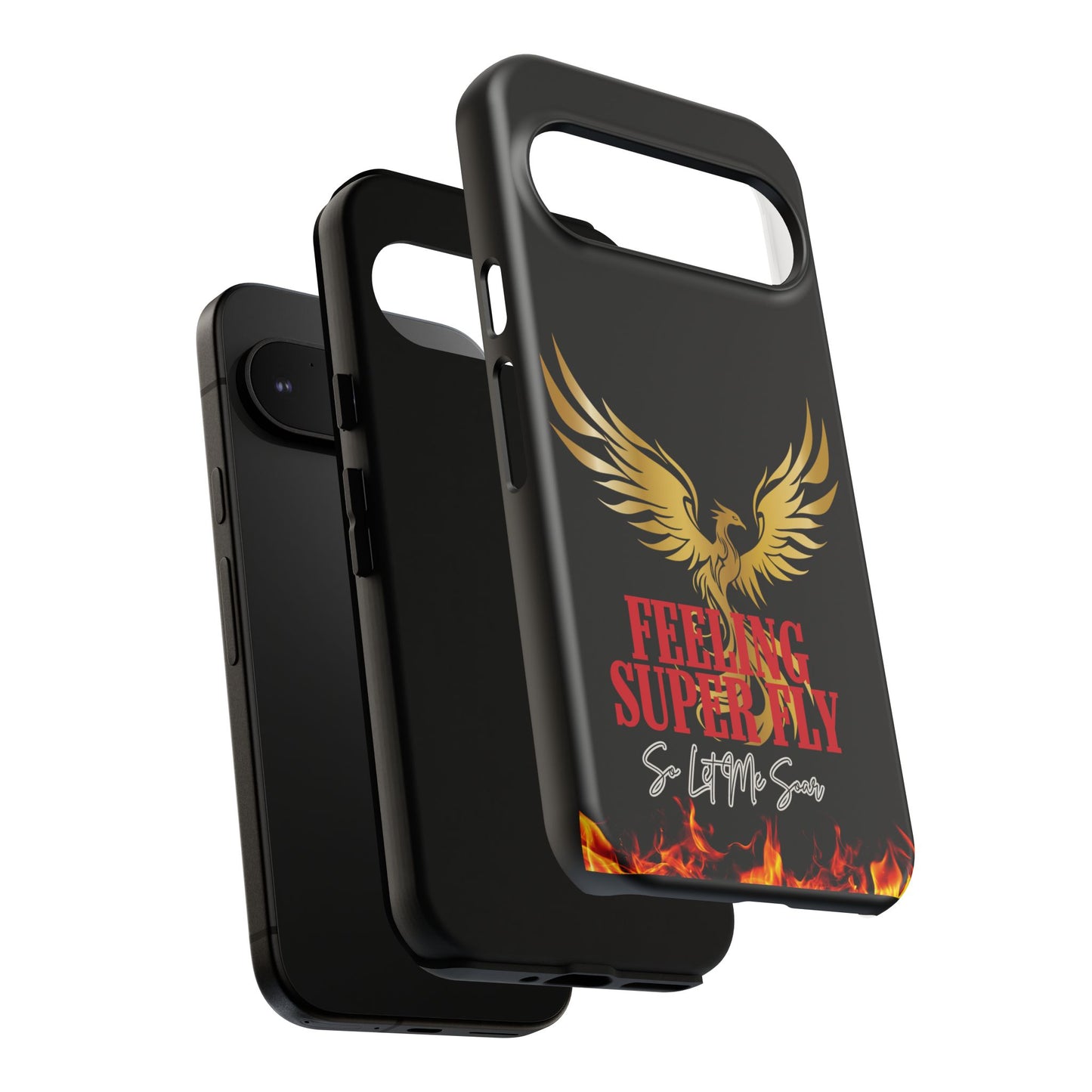Phoenix Design Tough Phone Case | Feeling Super Fly | Gift for Trendsetters, Stylish Protection, Birthday, Holiday Cell Cover