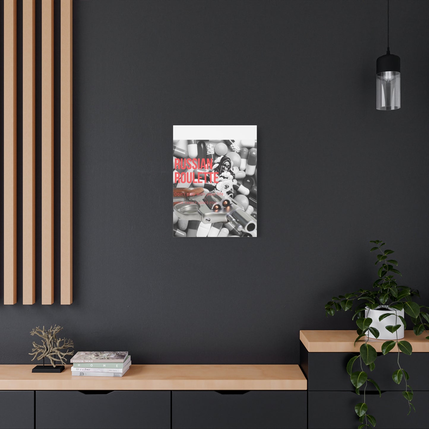 Bold Message Canvas Art, Wall Decor for Awareness, Mental Health Awareness, Home Office Decor, Unique Gift Idea
