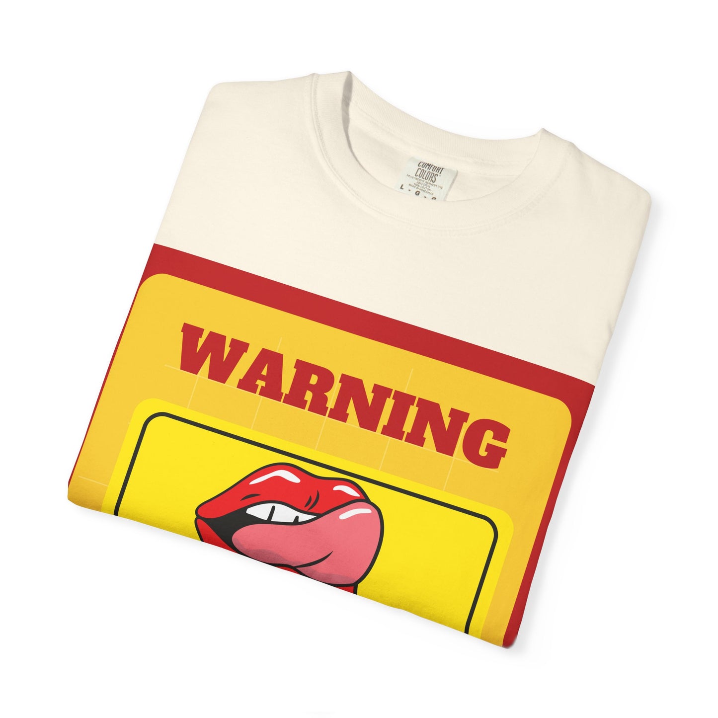 Playful Warning T-shirt, Casual Unisex Tee, Summer Outfit, Gift for Her, Fun Graphic Shirt, Bold Statement Clothing