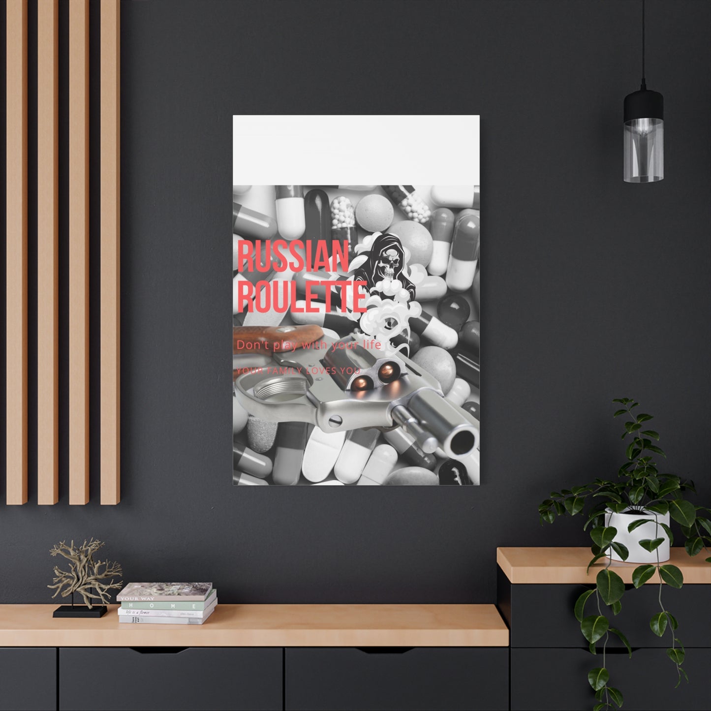 Bold Message Canvas Art, Wall Decor for Awareness, Mental Health Awareness, Home Office Decor, Unique Gift Idea