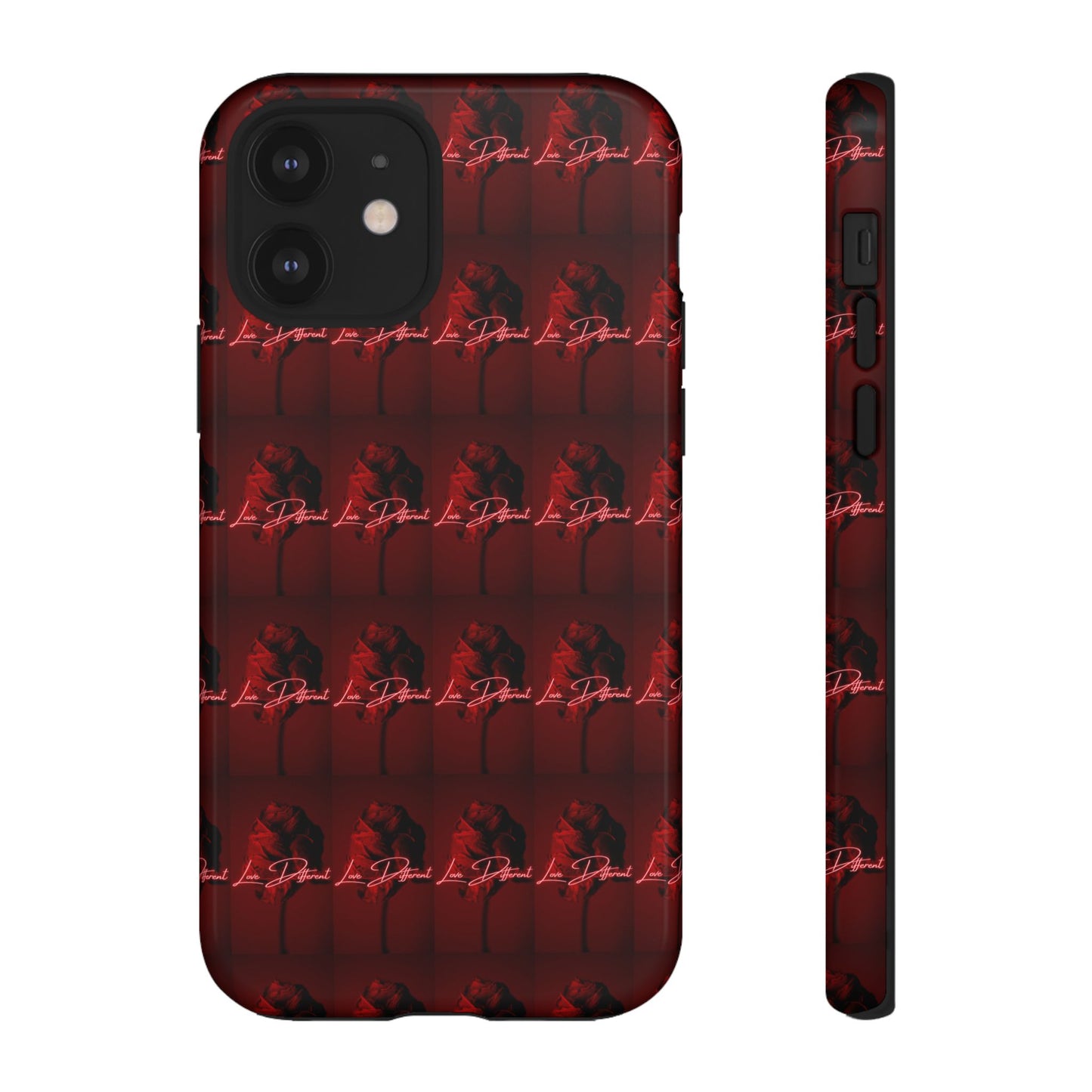 Red Patterned Phone Case | Tough Cases for Stylish Protection, Trendy Cell Cover, Unique Gifts for Tech Lovers, Modern Design