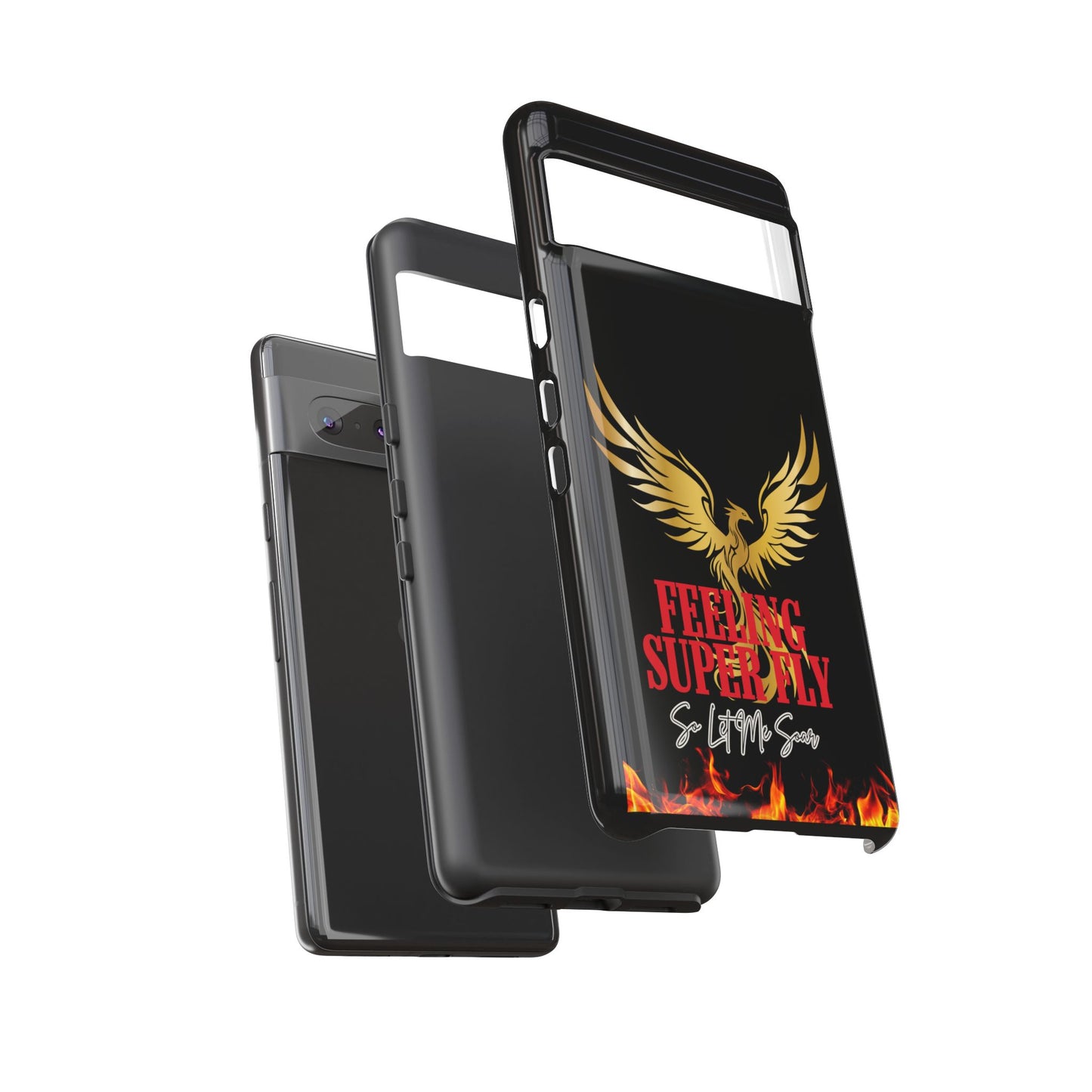 Phoenix Design Tough Phone Case | Feeling Super Fly | Gift for Trendsetters, Stylish Protection, Birthday, Holiday Cell Cover