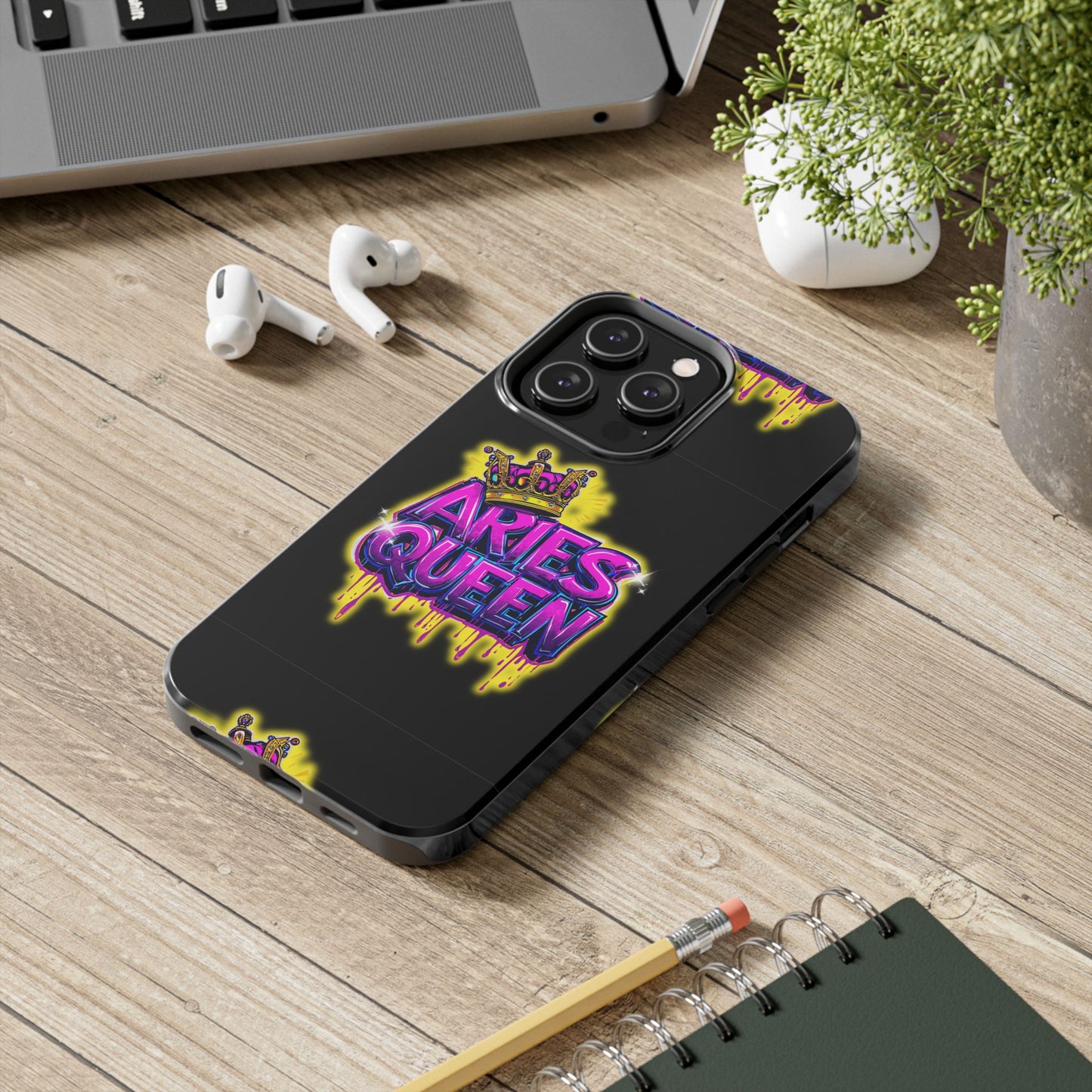 Aries Queen Tough Phone Cases - Vivid Design, Durable Protection, Aries Gifts, Astrology Accessories, Colorful Phone Cover