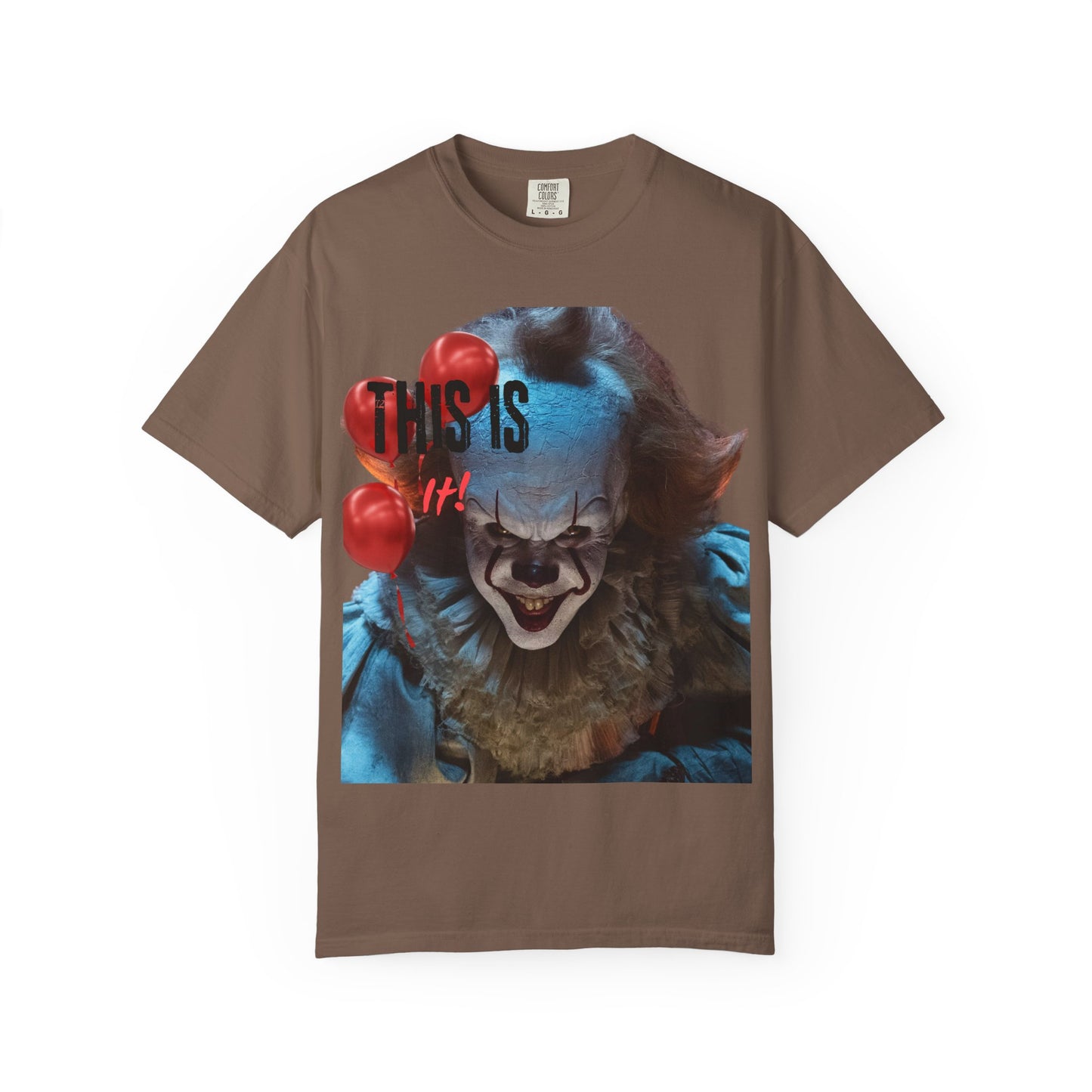 Creepy Clown Graphic Tee - Perfect for Halloween, Horror Movie Lovers, Unisex Gift, Casual Wear, Spooky Events