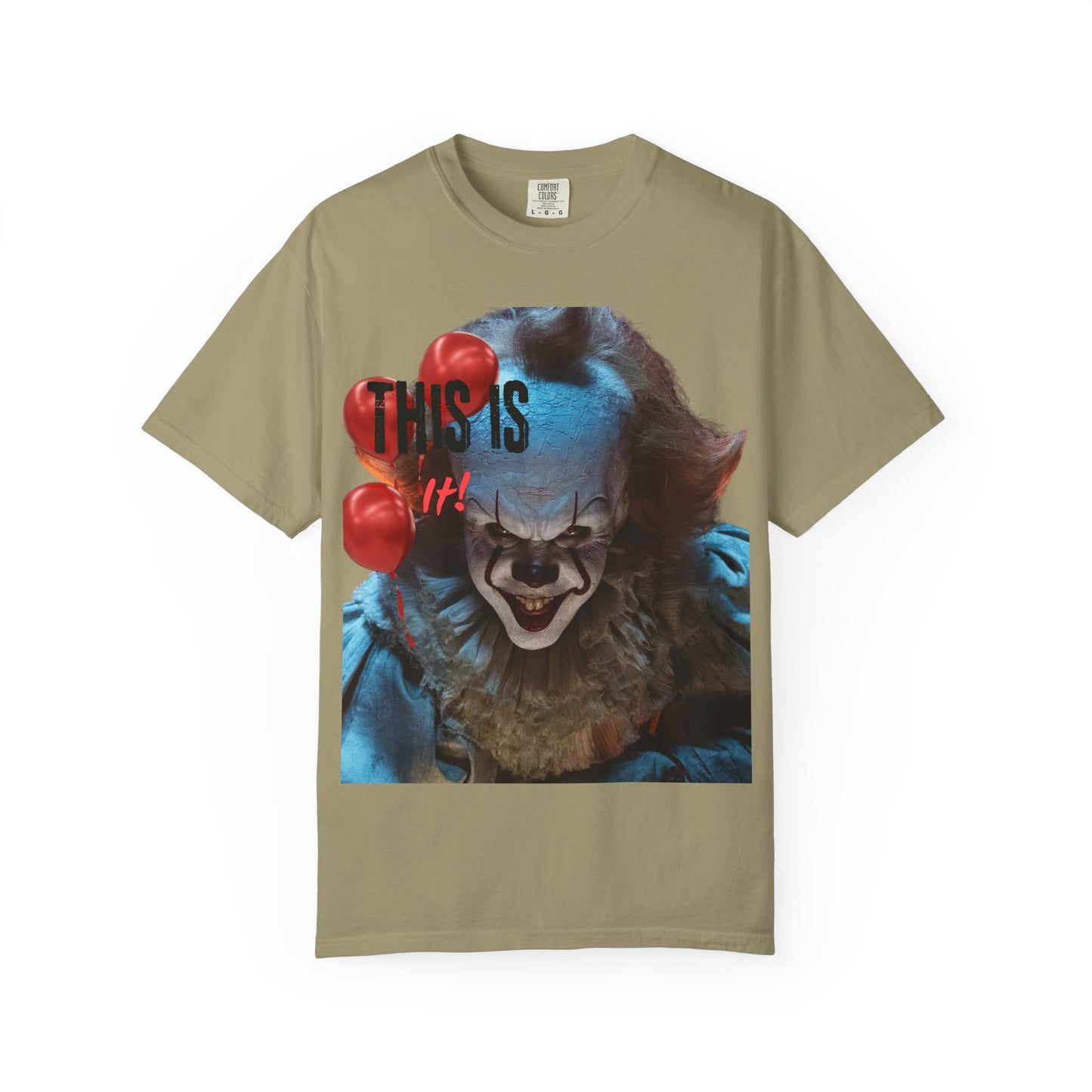 Creepy Clown Graphic Tee - Perfect for Halloween, Horror Movie Lovers, Unisex Gift, Casual Wear, Spooky Events