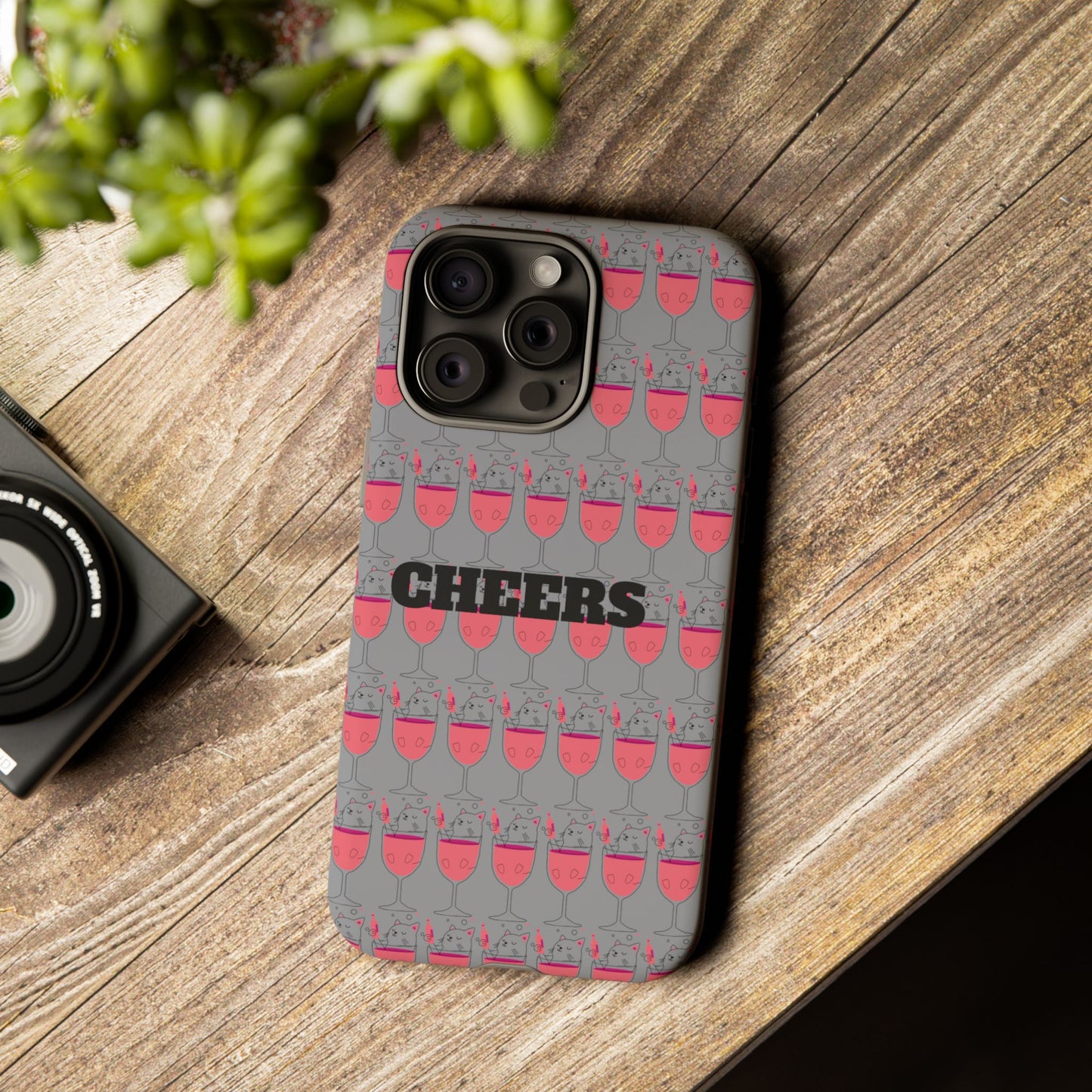Cheers Phone Case, Fun Protective Case for Party Lovers, Gift for Birthdays, Anniversaries, Graduation, Custom Phone Cover