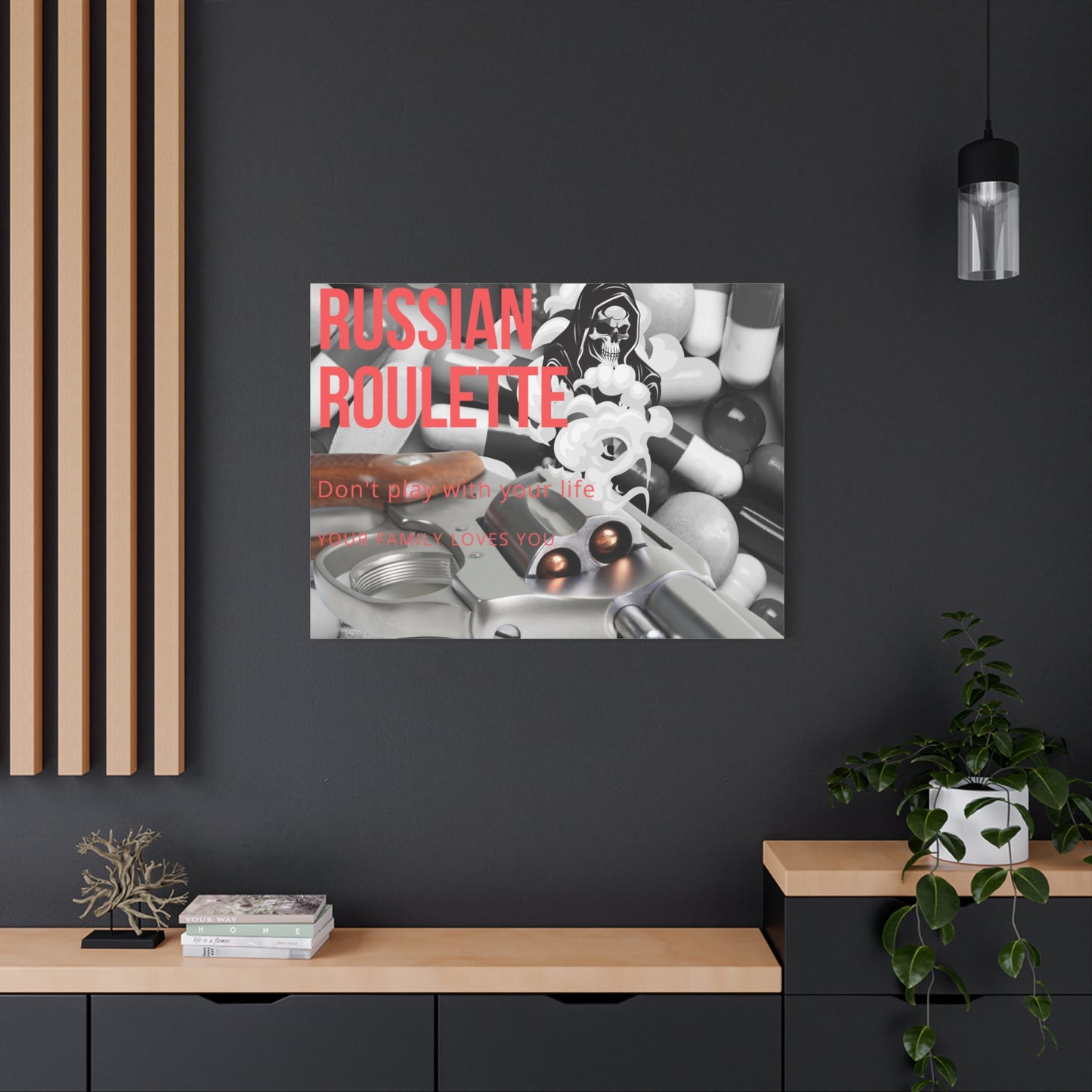Bold Message Canvas Art, Wall Decor for Awareness, Mental Health Awareness, Home Office Decor, Unique Gift Idea