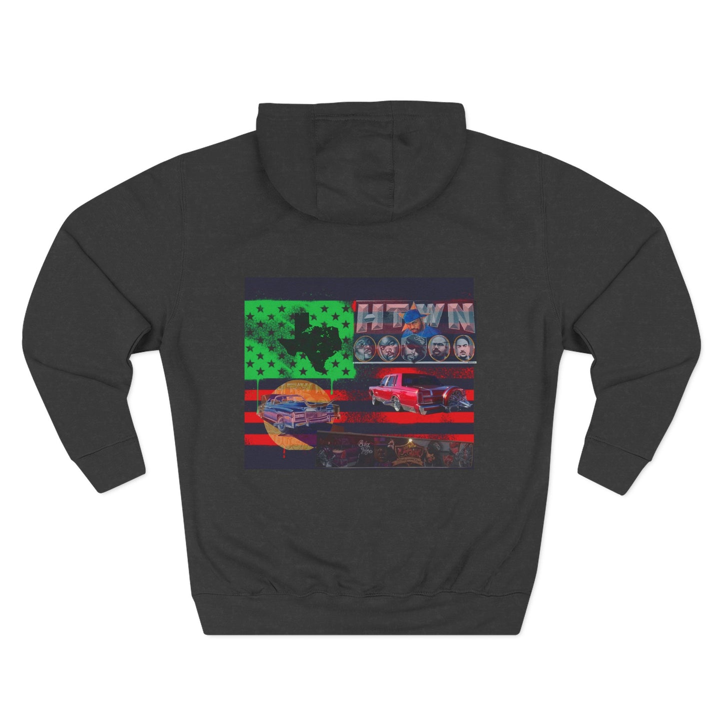H-Town Fleece Hoodie, Cozy Sweatshirt for Urban Flair, Perfect for Casual Wear, Gifts for Friends, Street Style Essential, Unisex Hoodie