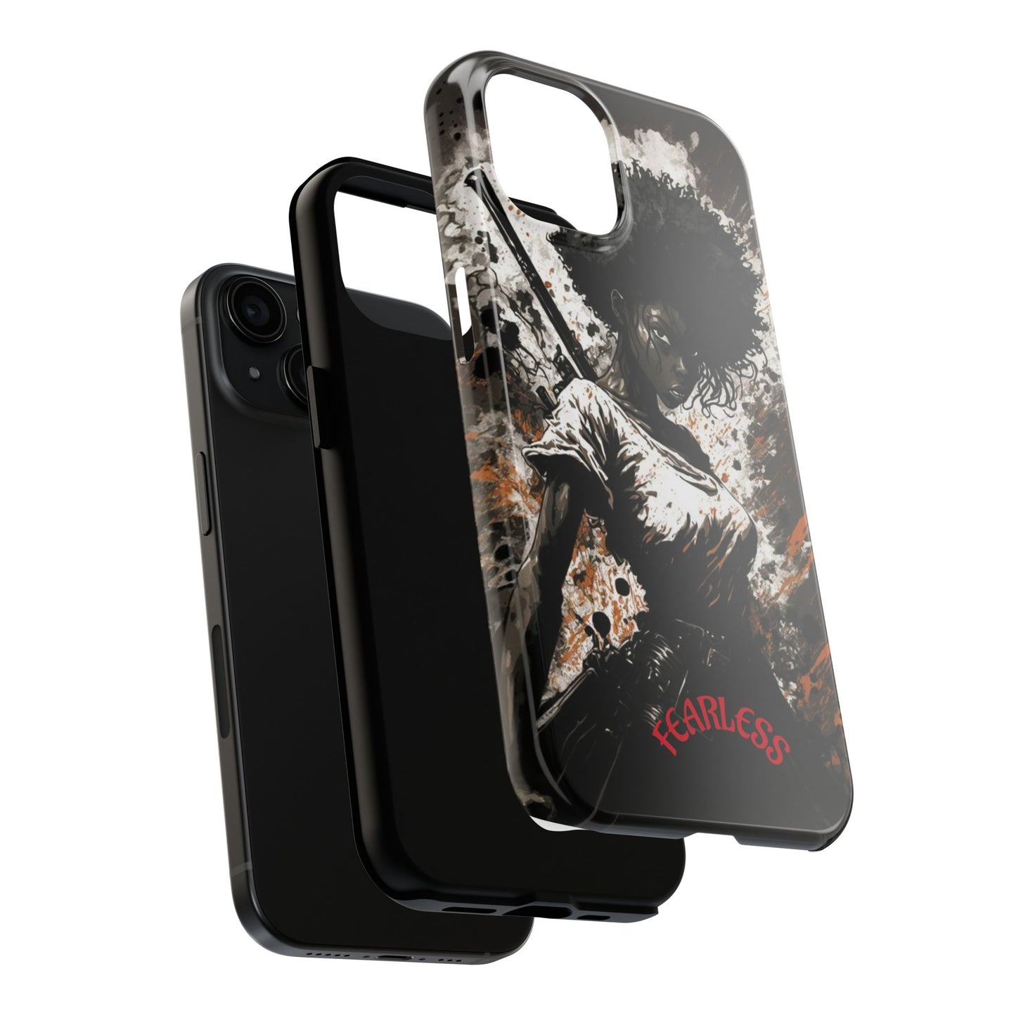 Fearless Tough Phone Cases for Adventurers, Unique Gifts for Him/Her, Durable Phone Accessories, Art-inspired Cases, Stylish Protection
