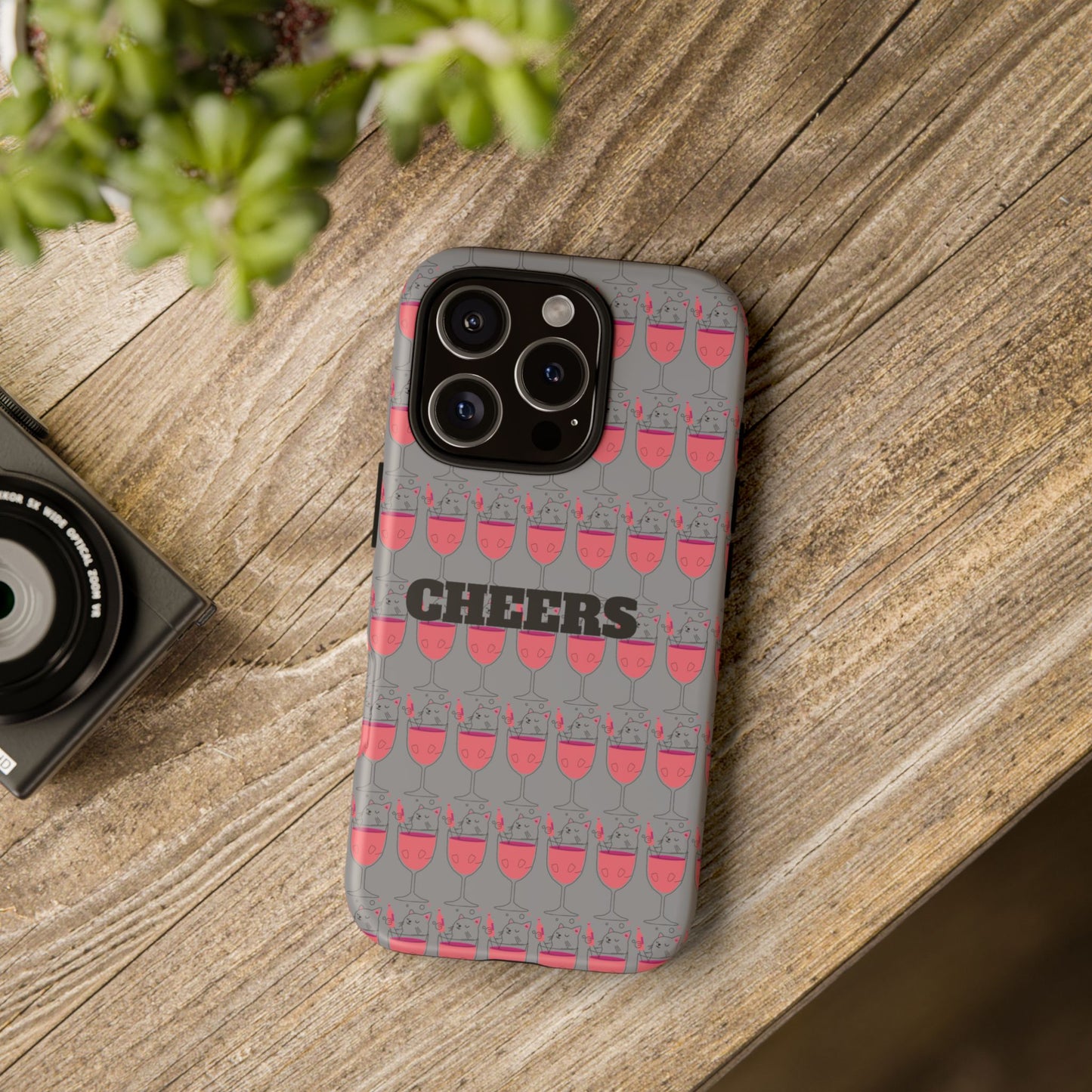 Cheers Phone Case, Fun Protective Case for Party Lovers, Gift for Birthdays, Anniversaries, Graduation, Custom Phone Cover