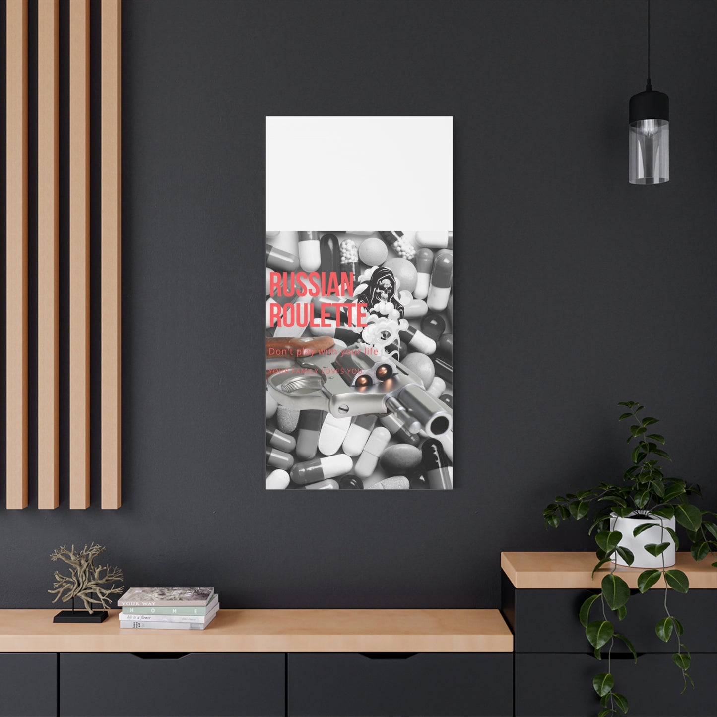 Bold Message Canvas Art, Wall Decor for Awareness, Mental Health Awareness, Home Office Decor, Unique Gift Idea