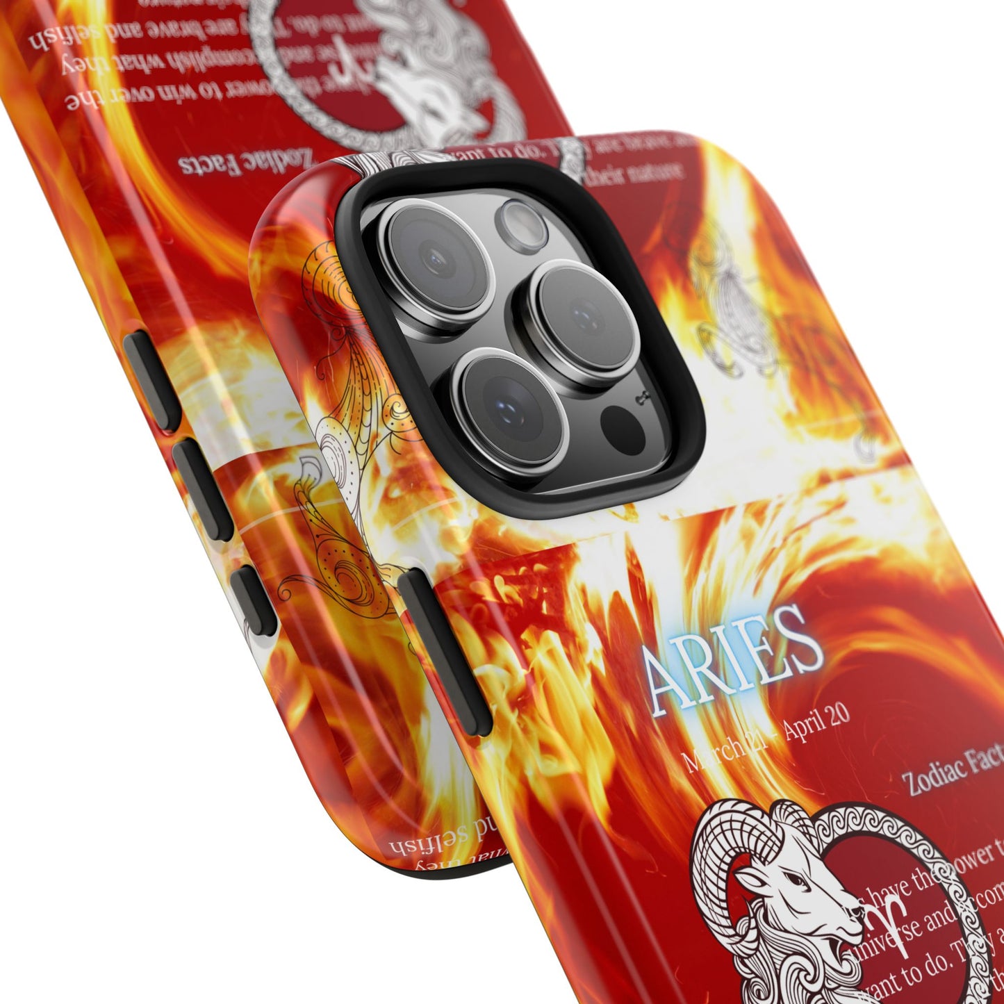 Aries Zodiac Phone Cases, Astrology, Bold Design, Gift for Her, Unique, Durable Cellphone Cover