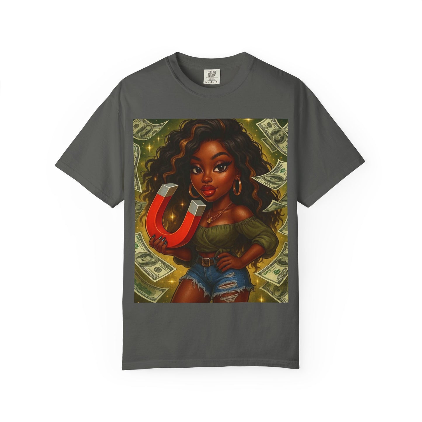 Magnet Money T-Shirt, Unisex Gift, Fashionable Tee, Casual Wear, Unique Graphic Design, Birthday, Motivational Apparel