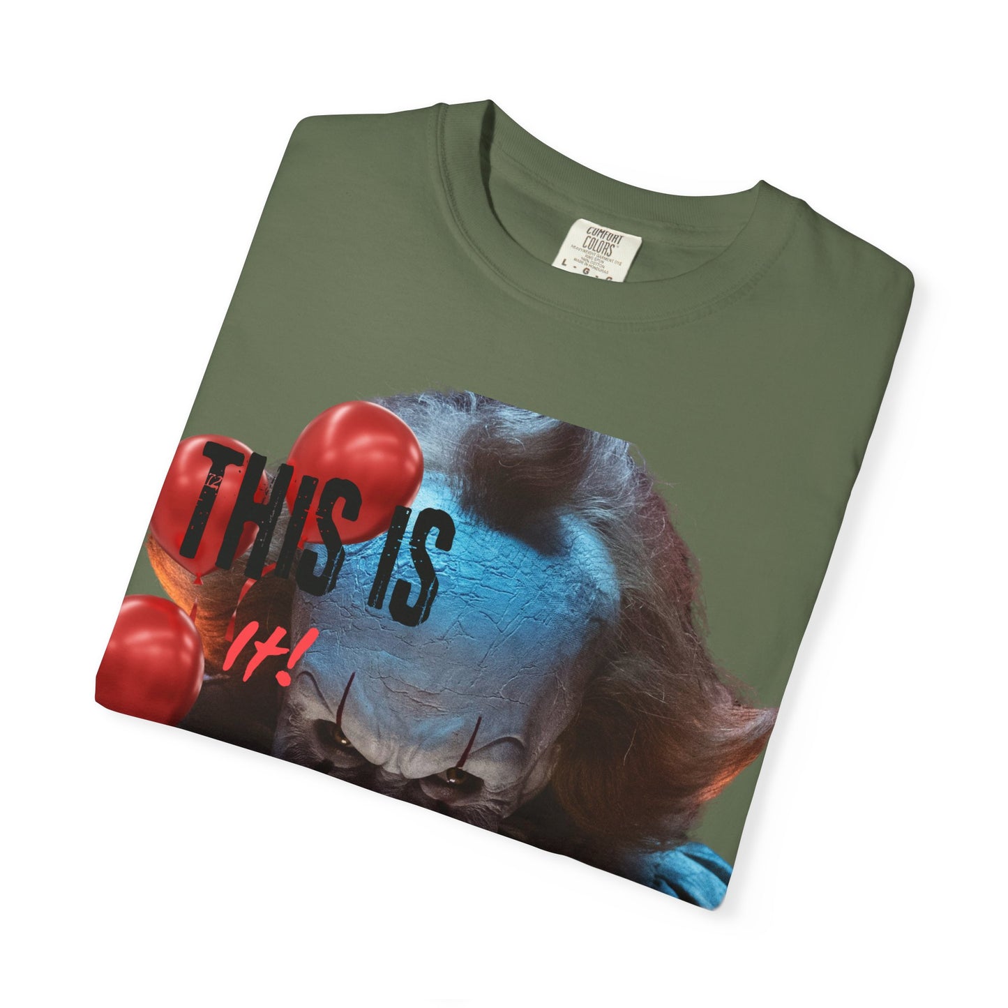 Creepy Clown Graphic Tee - Perfect for Halloween, Horror Movie Lovers, Unisex Gift, Casual Wear, Spooky Events