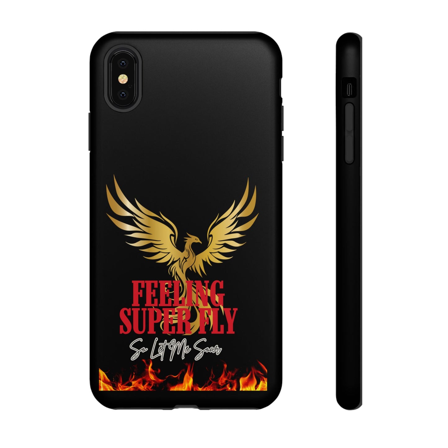Phoenix Design Tough Phone Case | Feeling Super Fly | Gift for Trendsetters, Stylish Protection, Birthday, Holiday Cell Cover
