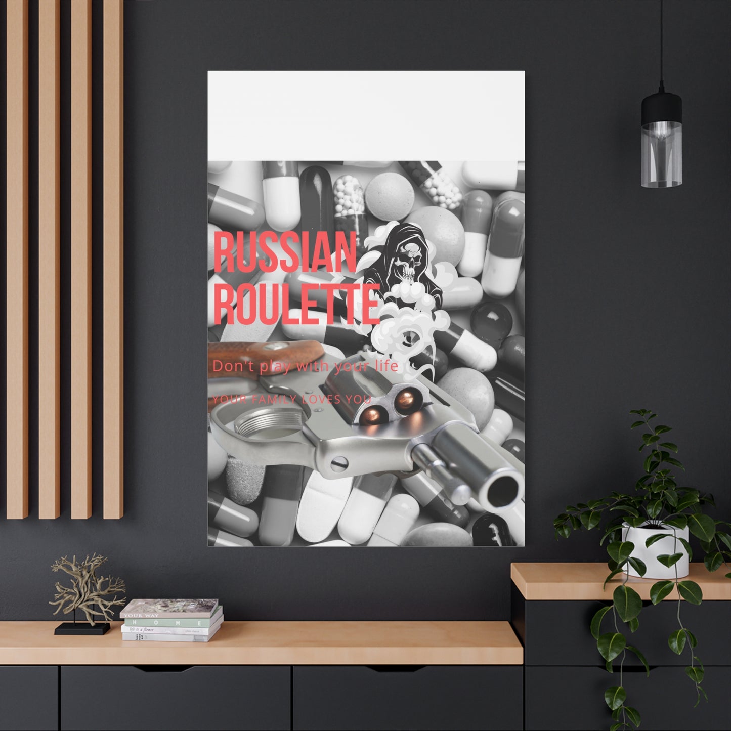 Bold Message Canvas Art, Wall Decor for Awareness, Mental Health Awareness, Home Office Decor, Unique Gift Idea