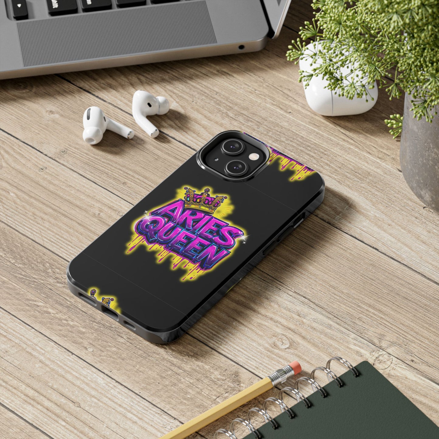 Aries Queen Tough Phone Cases - Vivid Design, Durable Protection, Aries Gifts, Astrology Accessories, Colorful Phone Cover
