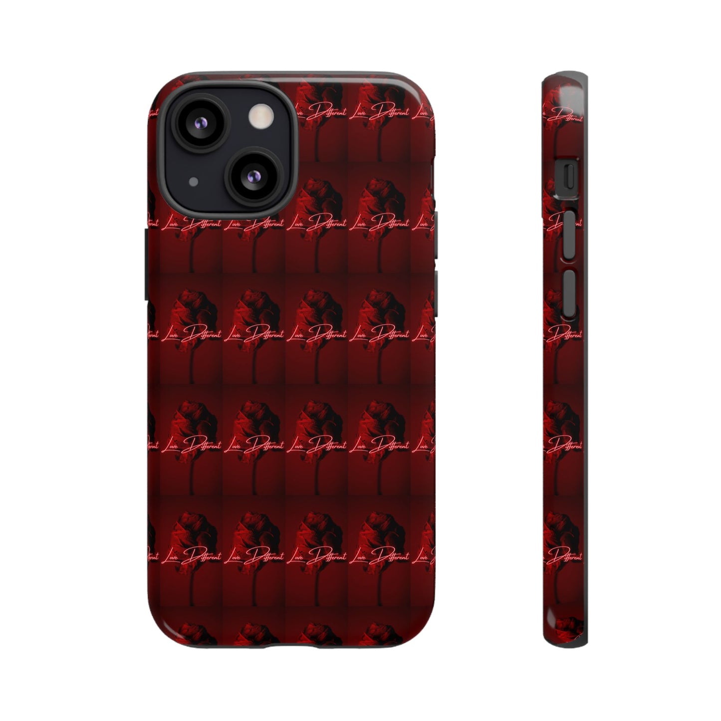 Red Patterned Phone Case | Tough Cases for Stylish Protection, Trendy Cell Cover, Unique Gifts for Tech Lovers, Modern Design