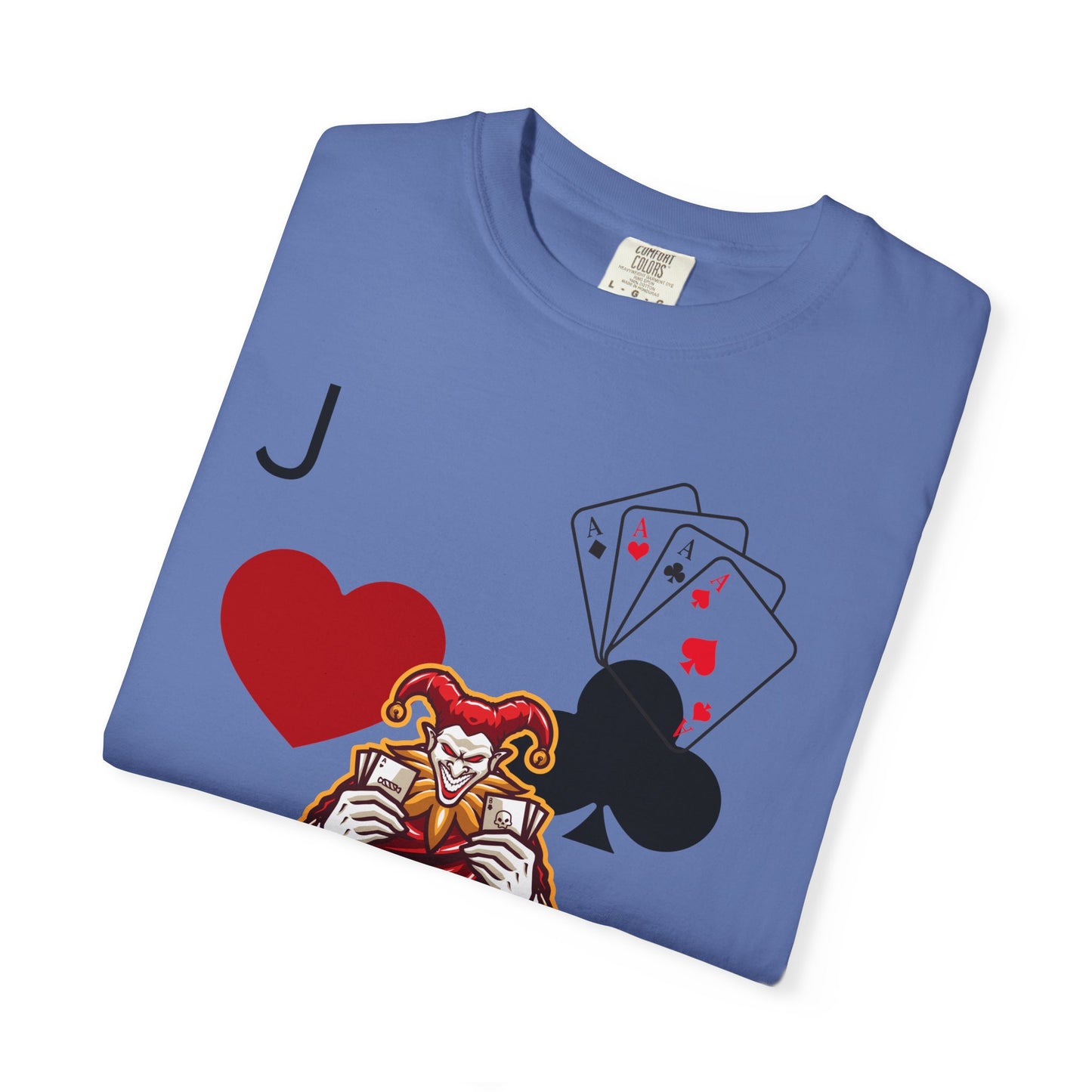 Joker Inspired Unisex Garment-Dyed T-Shirt - Perfect for Gamers, Fun Parties, Costume Events, Casual Wear, Gift Ideas