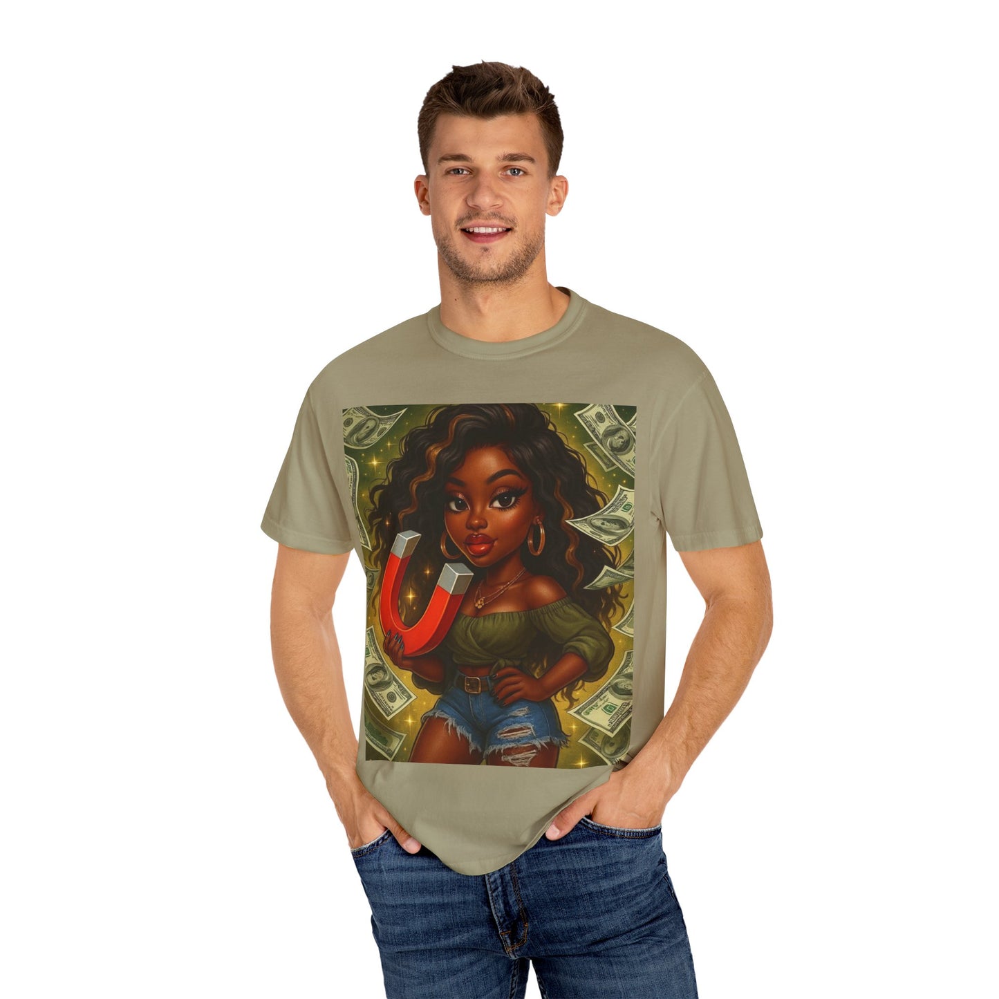 Magnet Money T-Shirt, Unisex Gift, Fashionable Tee, Casual Wear, Unique Graphic Design, Birthday, Motivational Apparel