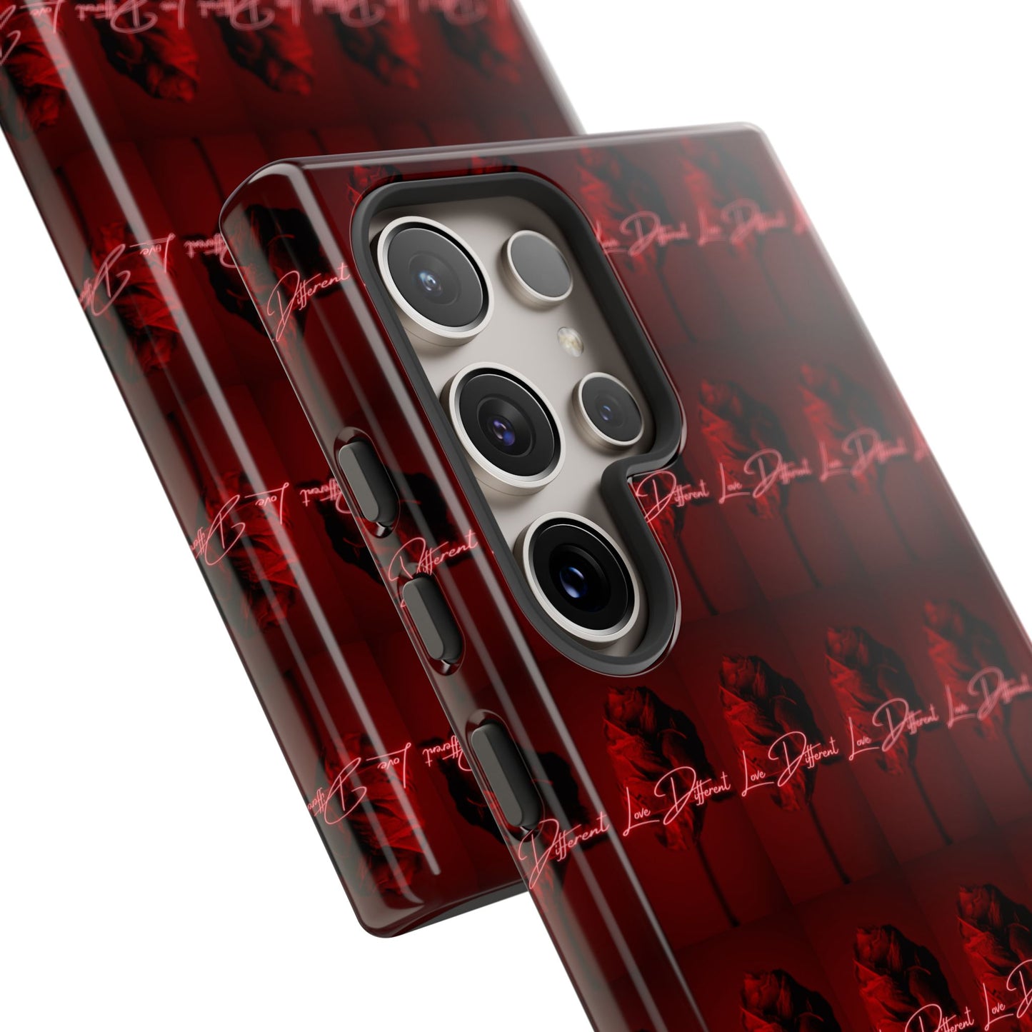 Red Patterned Phone Case | Tough Cases for Stylish Protection, Trendy Cell Cover, Unique Gifts for Tech Lovers, Modern Design