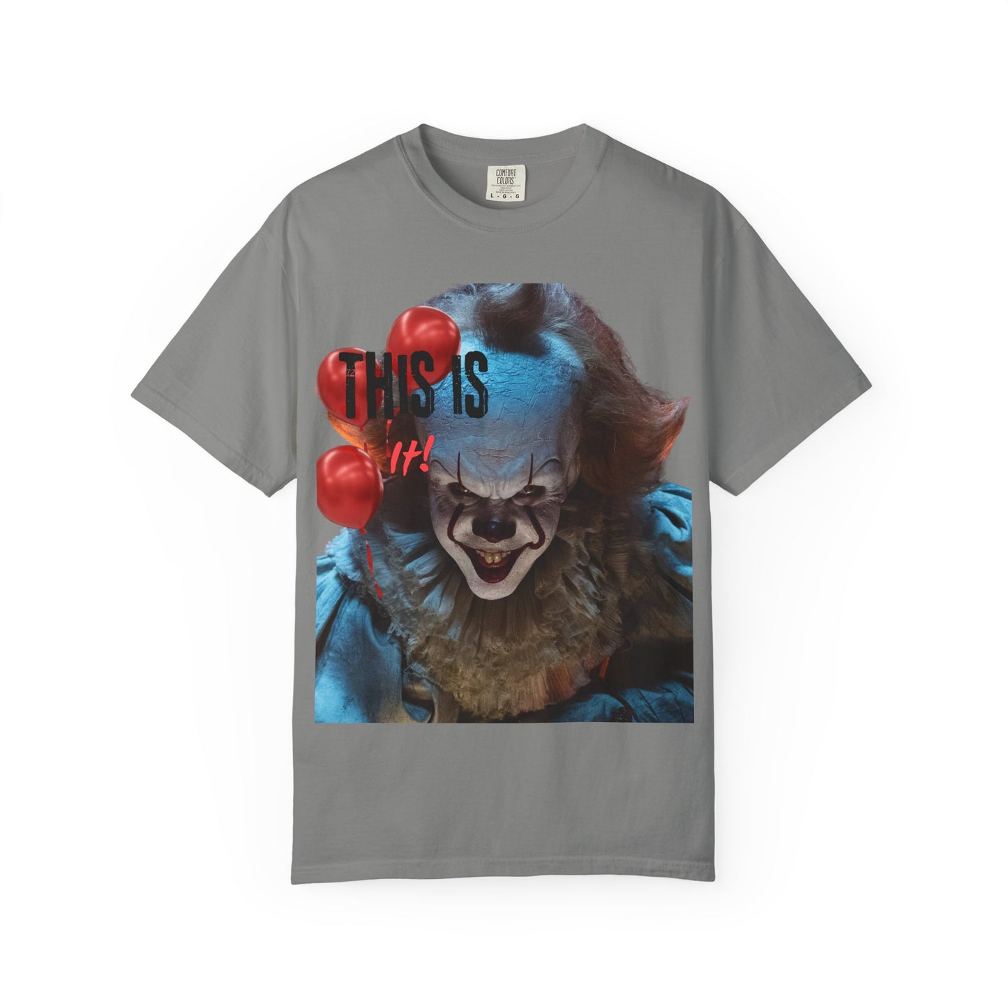 Creepy Clown Graphic Tee - Perfect for Halloween, Horror Movie Lovers, Unisex Gift, Casual Wear, Spooky Events