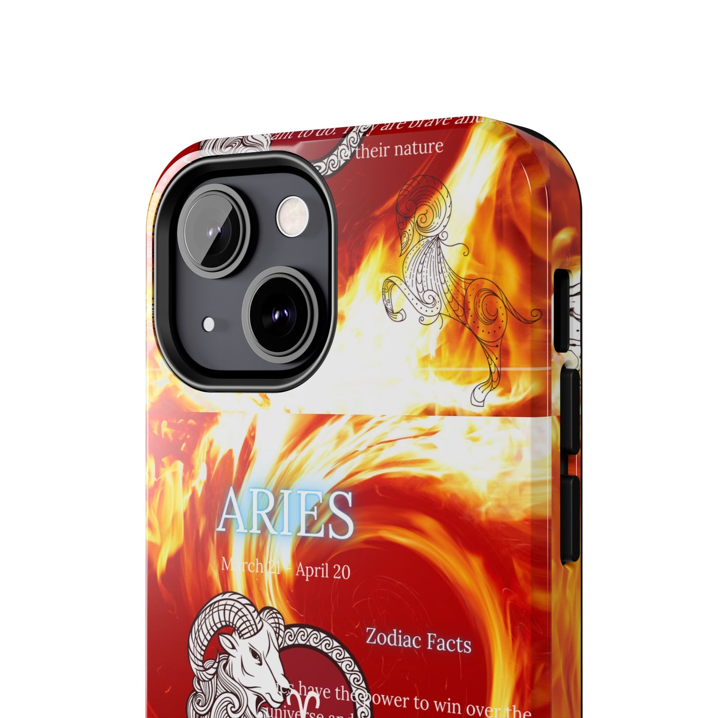 Aries Zodiac Phone Cases, Astrology, Bold Design, Gift for Her, Unique, Durable Cellphone Cover