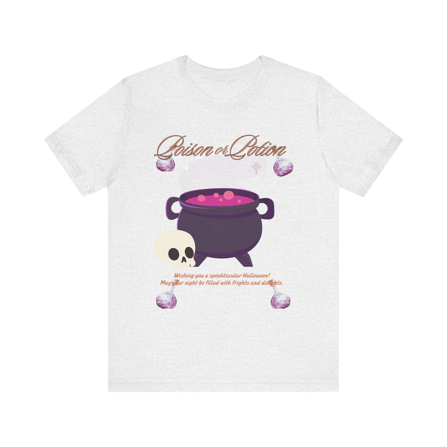 Potion-Themed Unisex Jersey T-Shirt | Perfect for Halloween, Witchy Vibes, Gift for Her, Everyday Wear, and Cozy Nights