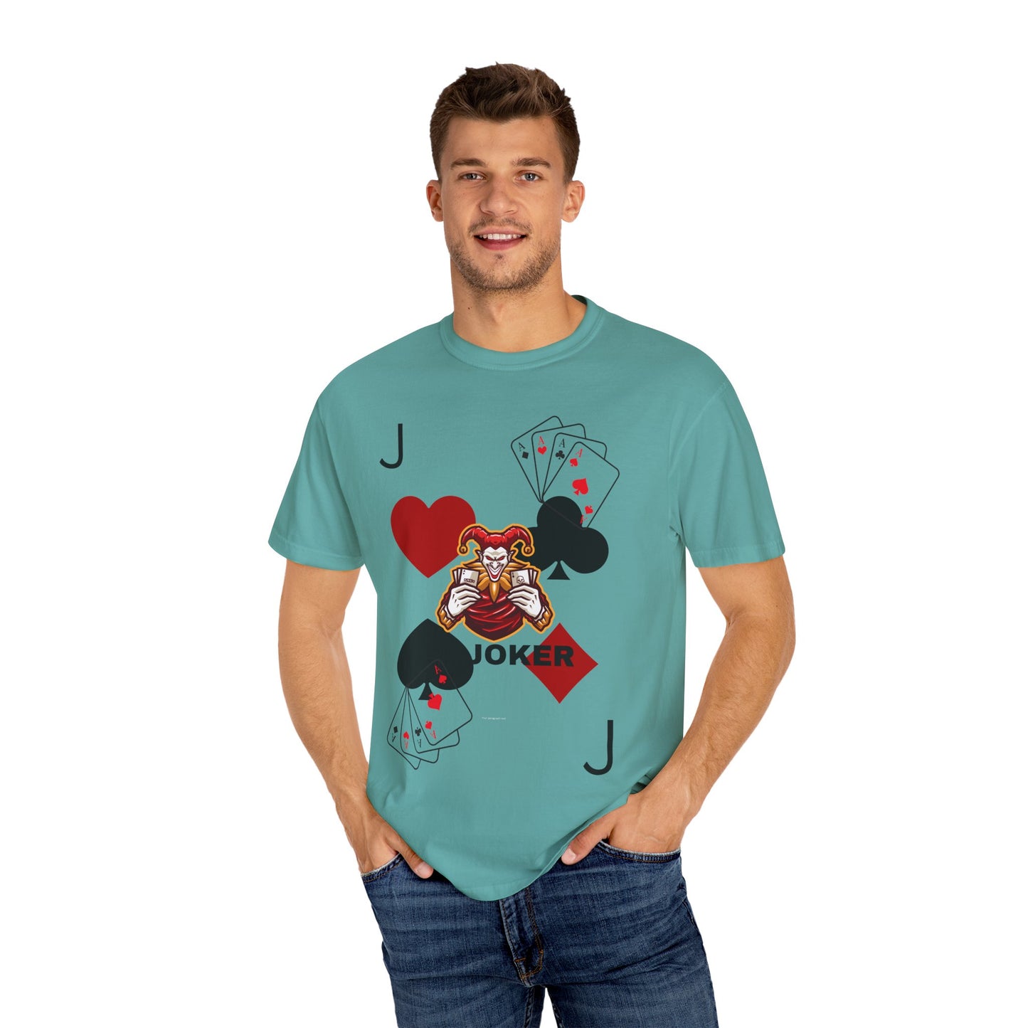 Joker Inspired Unisex Garment-Dyed T-Shirt - Perfect for Gamers, Fun Parties, Costume Events, Casual Wear, Gift Ideas