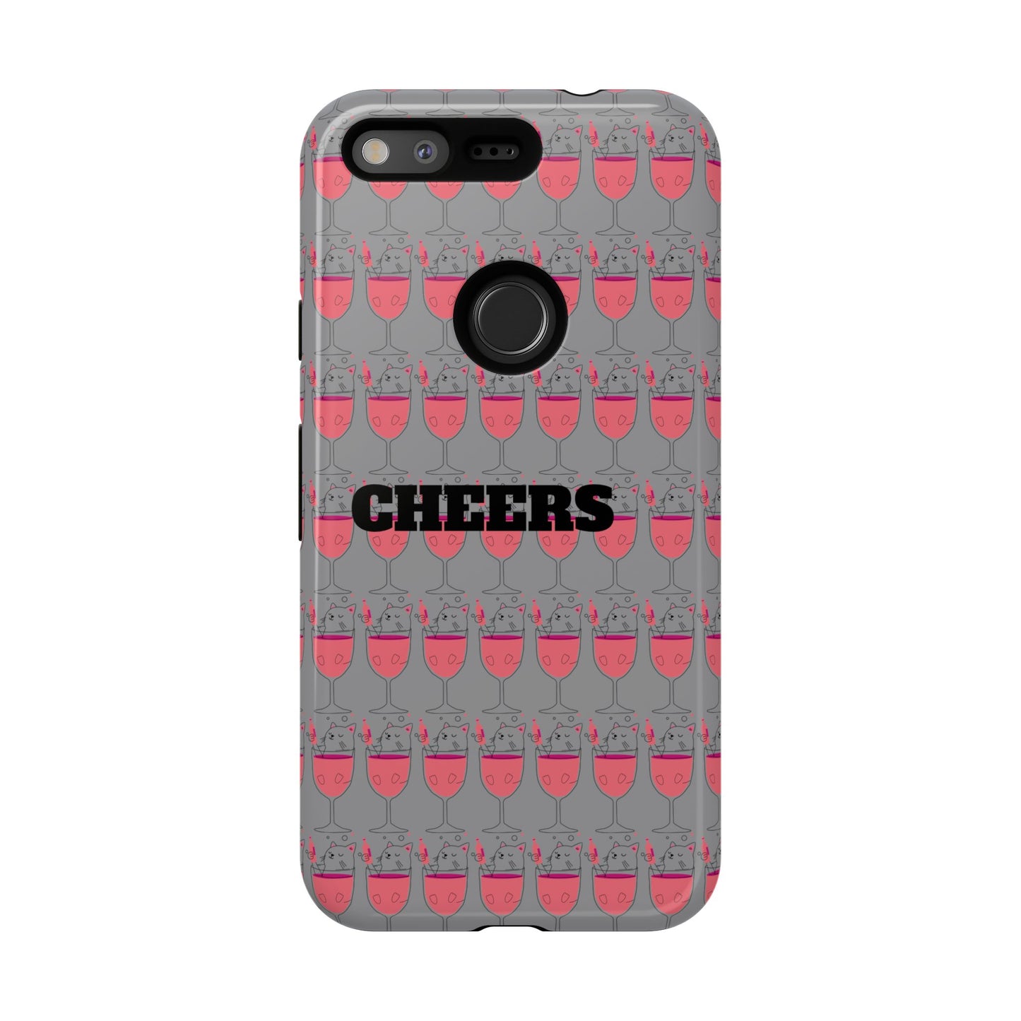 Cheers Phone Case, Fun Protective Case for Party Lovers, Gift for Birthdays, Anniversaries, Graduation, Custom Phone Cover