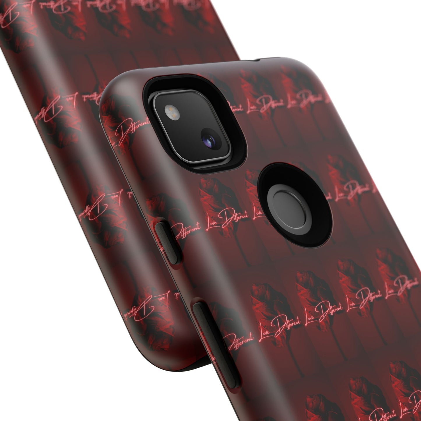 Red Patterned Phone Case | Tough Cases for Stylish Protection, Trendy Cell Cover, Unique Gifts for Tech Lovers, Modern Design