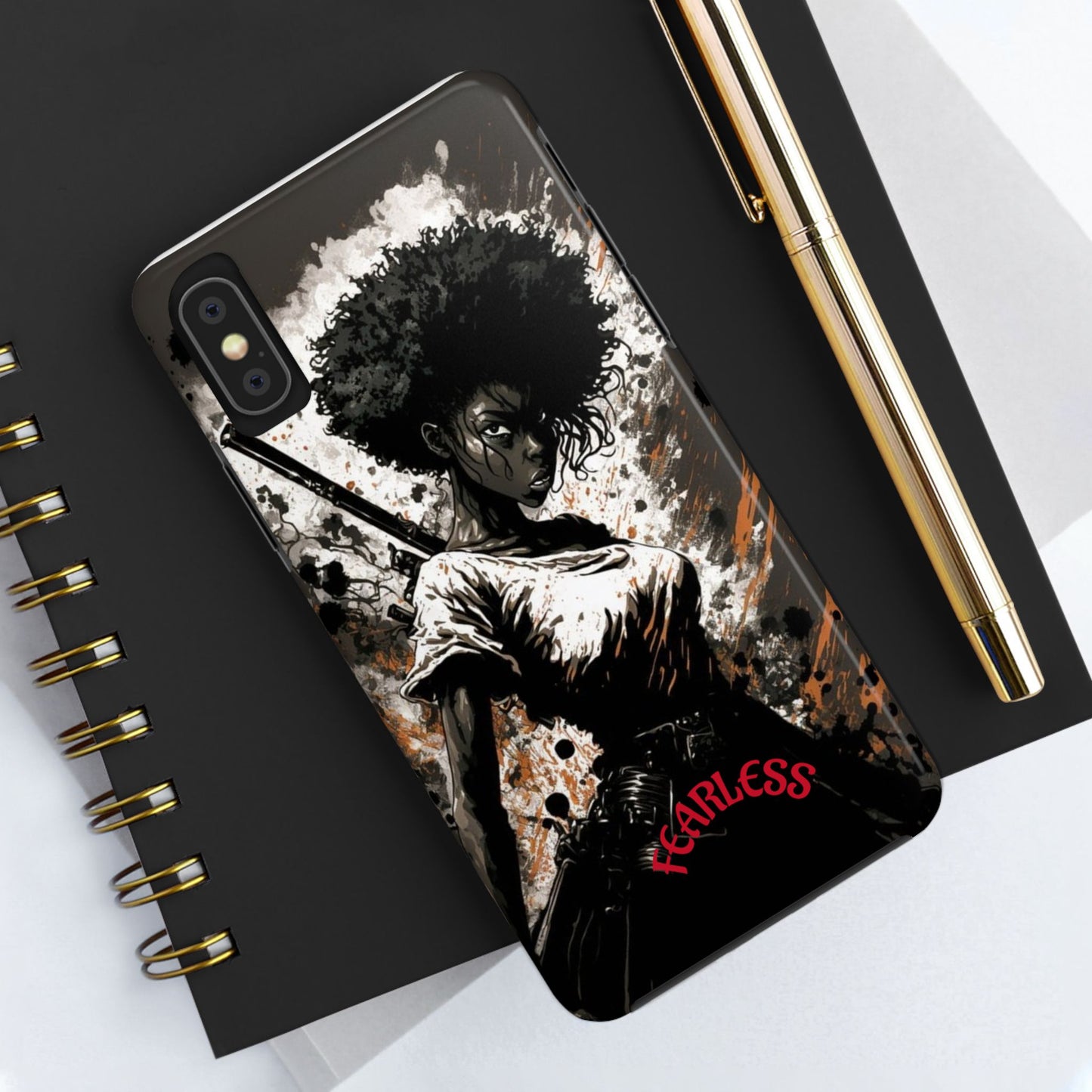 Fearless Tough Phone Cases for Adventurers, Unique Gifts for Him/Her, Durable Phone Accessories, Art-inspired Cases, Stylish Protection