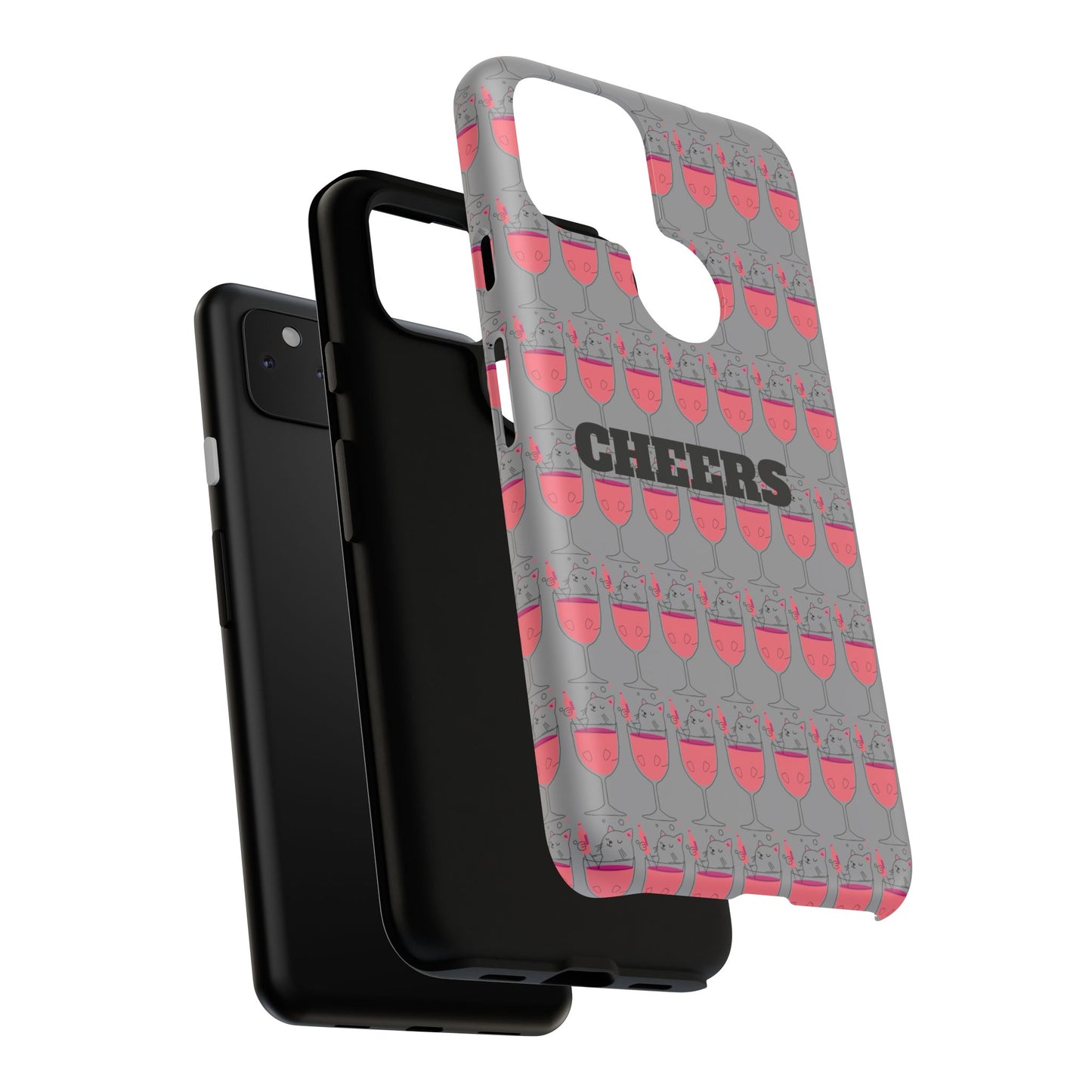 Cheers Phone Case, Fun Protective Case for Party Lovers, Gift for Birthdays, Anniversaries, Graduation, Custom Phone Cover