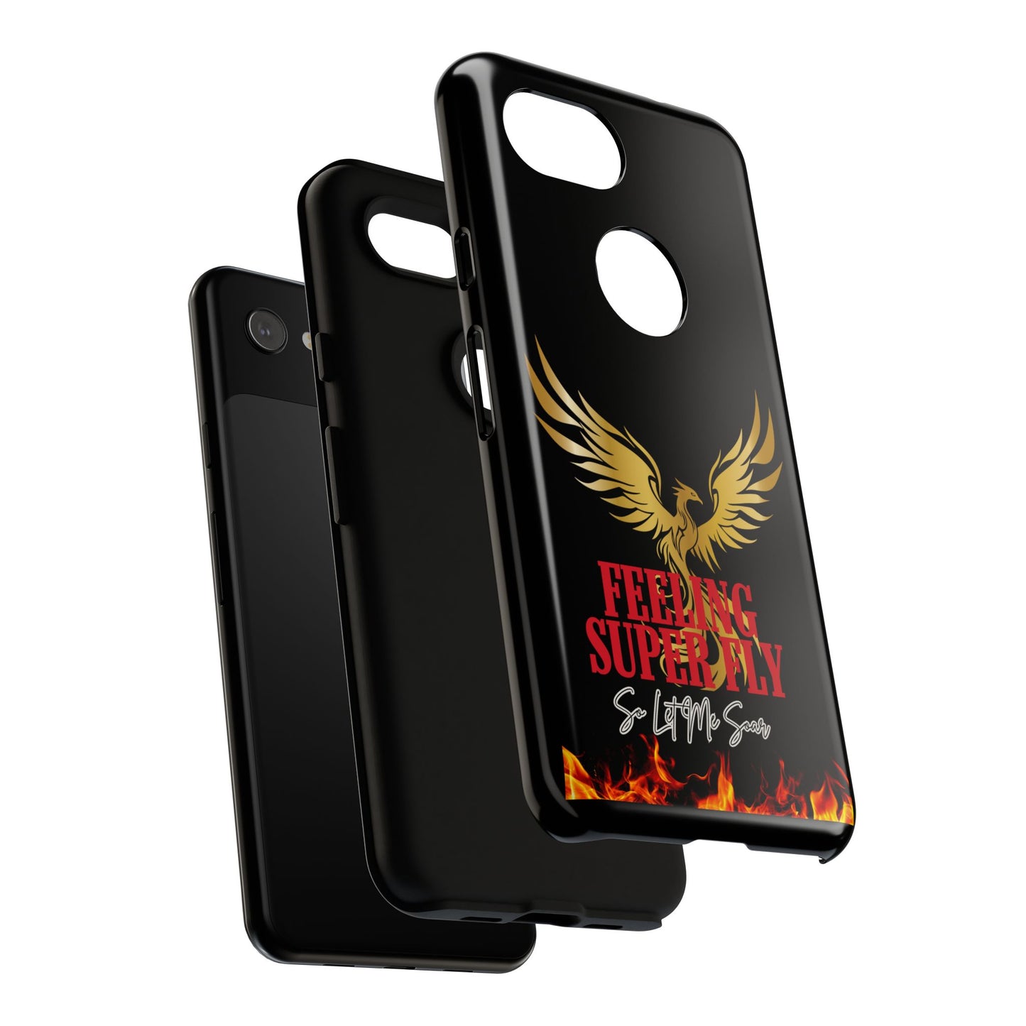 Phoenix Design Tough Phone Case | Feeling Super Fly | Gift for Trendsetters, Stylish Protection, Birthday, Holiday Cell Cover