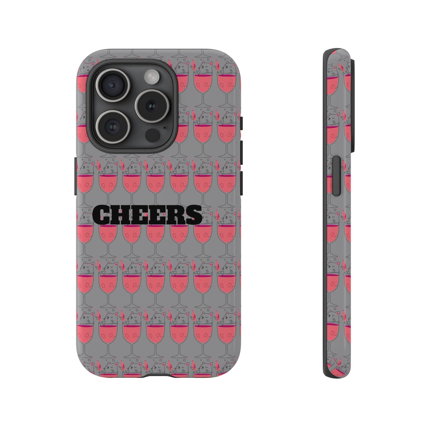 Cheers Phone Case, Fun Protective Case for Party Lovers, Gift for Birthdays, Anniversaries, Graduation, Custom Phone Cover