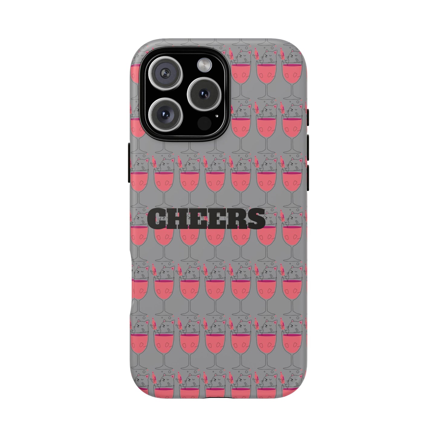 Cheers Phone Case, Fun Protective Case for Party Lovers, Gift for Birthdays, Anniversaries, Graduation, Custom Phone Cover