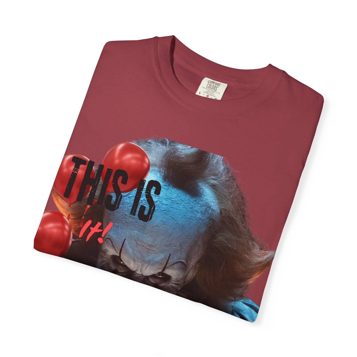 Creepy Clown Graphic Tee - Perfect for Halloween, Horror Movie Lovers, Unisex Gift, Casual Wear, Spooky Events