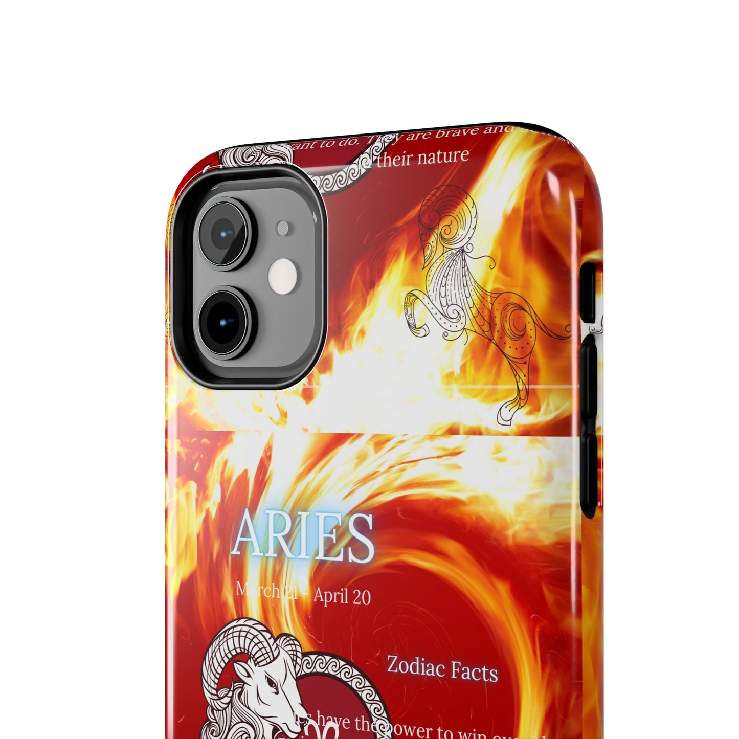 Aries Zodiac Phone Cases, Astrology, Bold Design, Gift for Her, Unique, Durable Cellphone Cover