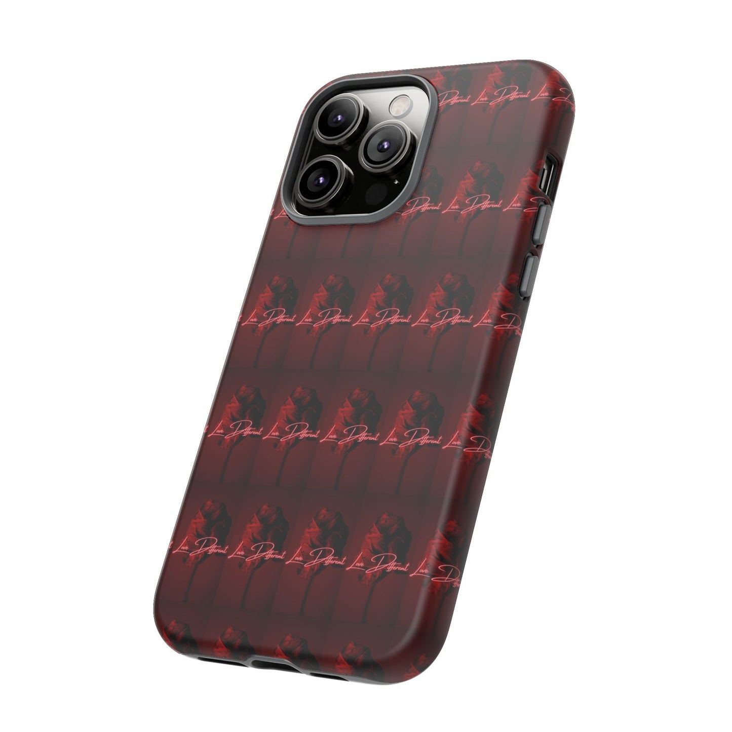 Red Patterned Phone Case | Tough Cases for Stylish Protection, Trendy Cell Cover, Unique Gifts for Tech Lovers, Modern Design